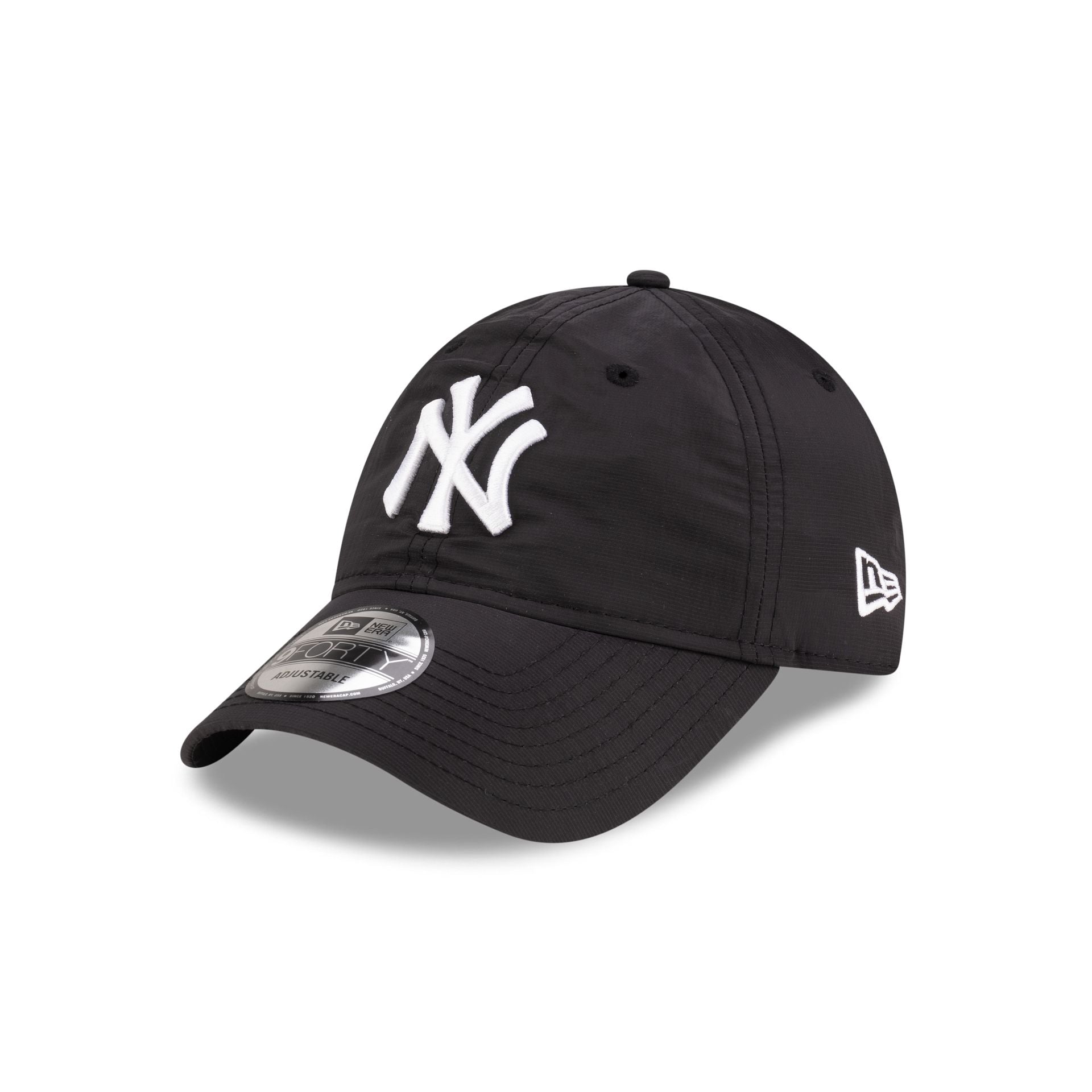 New York Yankees Black Nylon 9FORTY Adjustable Hat