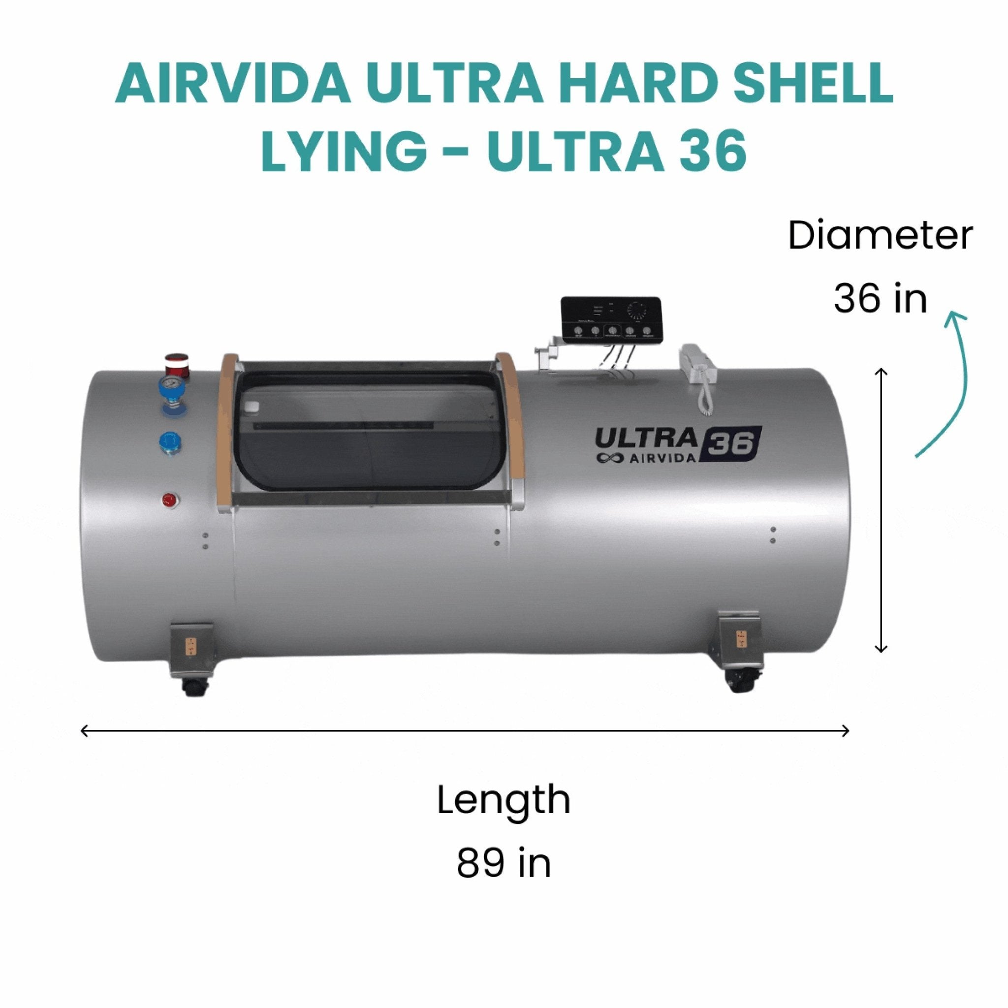 Airvida Ultra 1.3-2.0 ATA Hard Shell Lying Hyperbaric Chambers