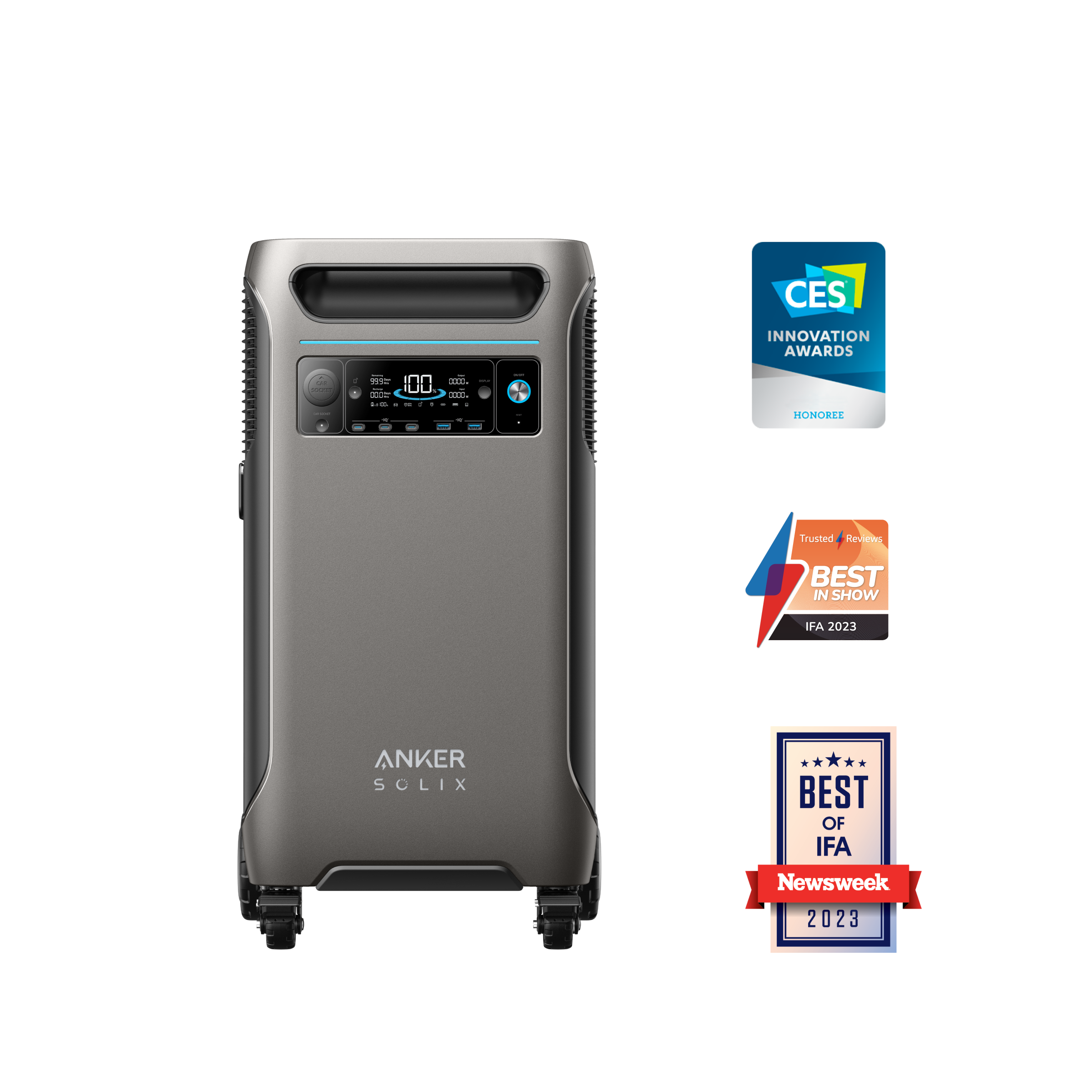 Anker Solix F3800 + 410W Rigid Solar Panels + FREE Protective Cover
