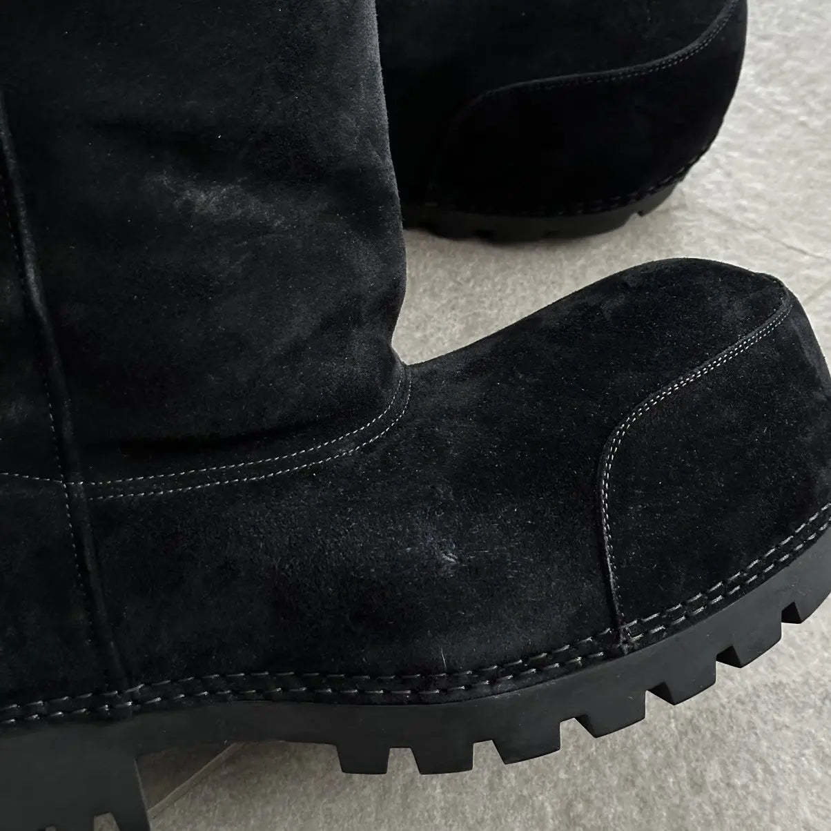 Balenciaga Alaska Black Suede Mid Boots