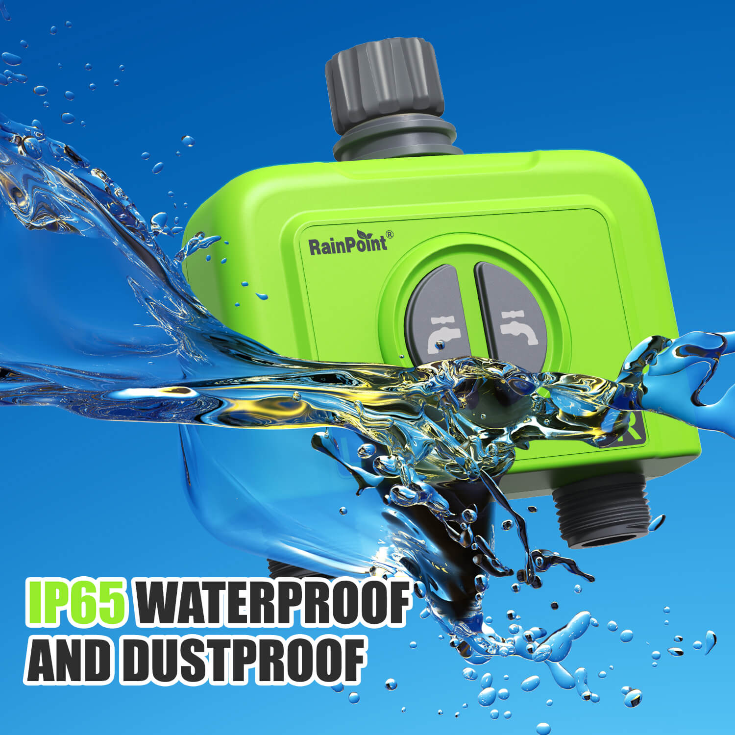 Rainpoint 2-ZONE WIFI HOSE TIMER WITH GATEWAY