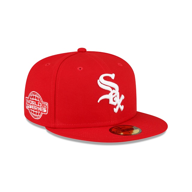 Chicago White Sox Sidepatch Red 59FIFTY Fitted Hat