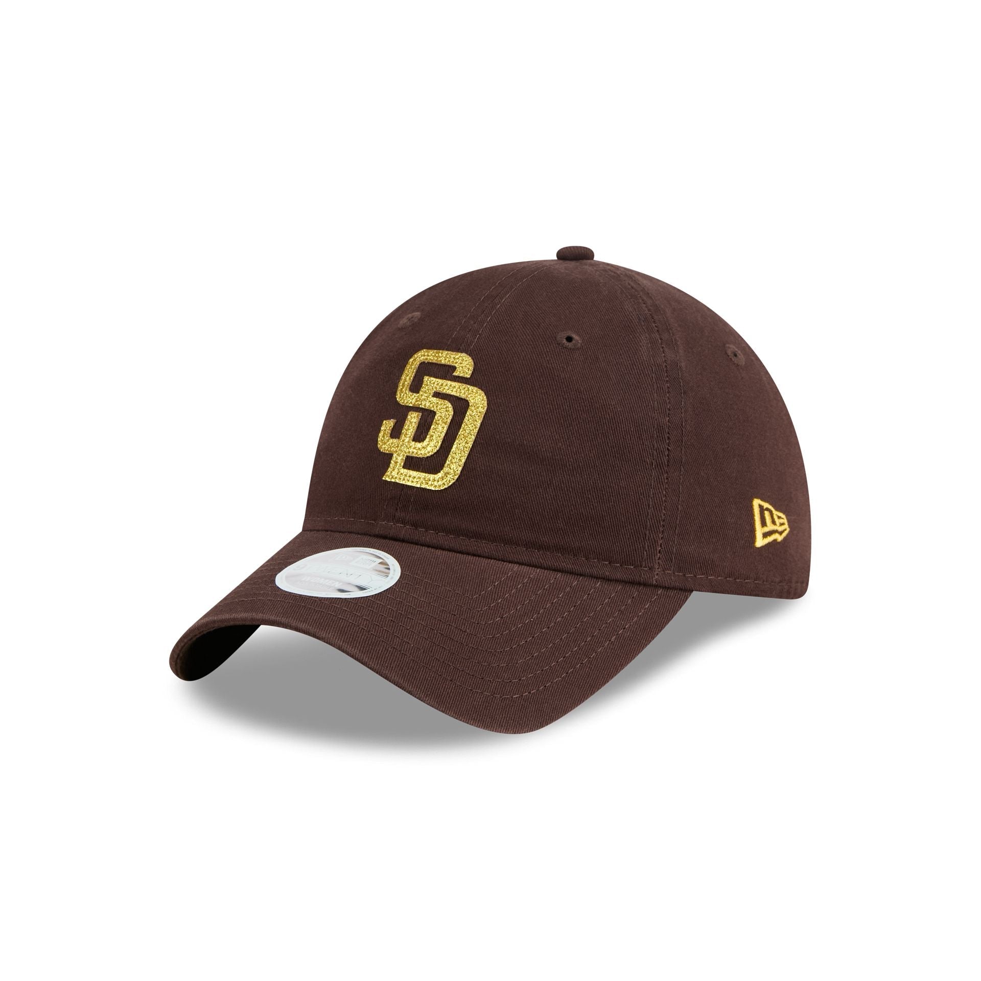 San Diego Padres Glitter Logo Women's 9TWENTY Adjustable Hat