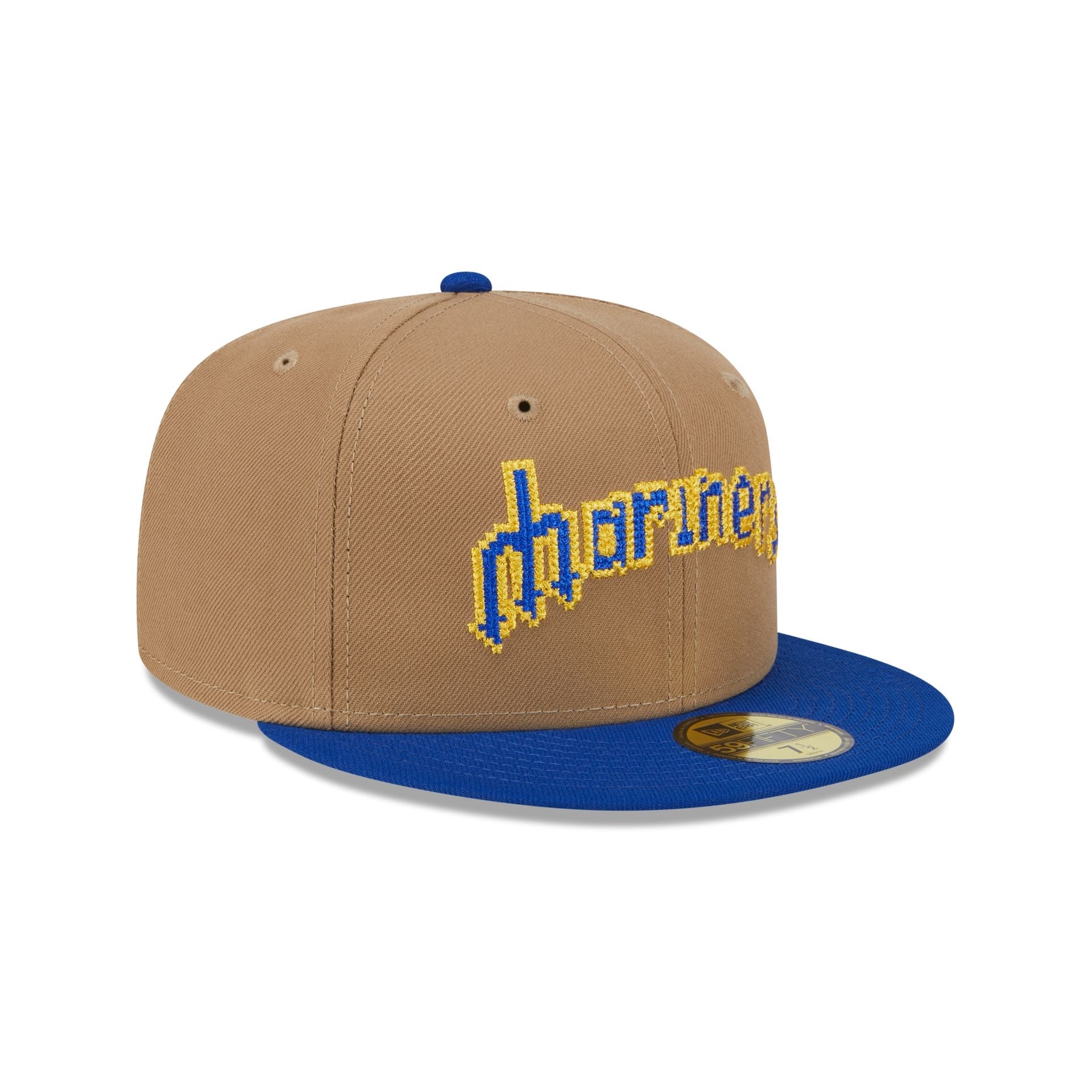 Seattle Mariners Classic 8-Bit Wordmark 59FIFTY Fitted Hat
