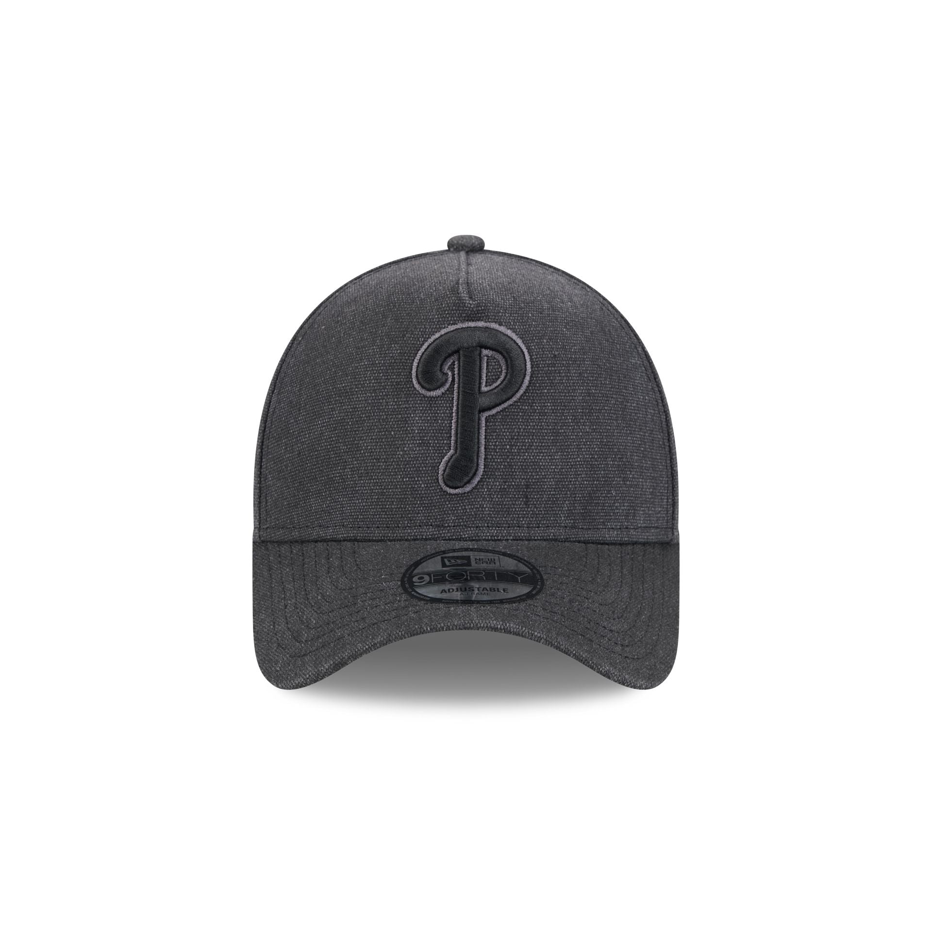 Philadelphia Phillies Logo Essentials Black 9FORTY A-Frame Snapback Hat