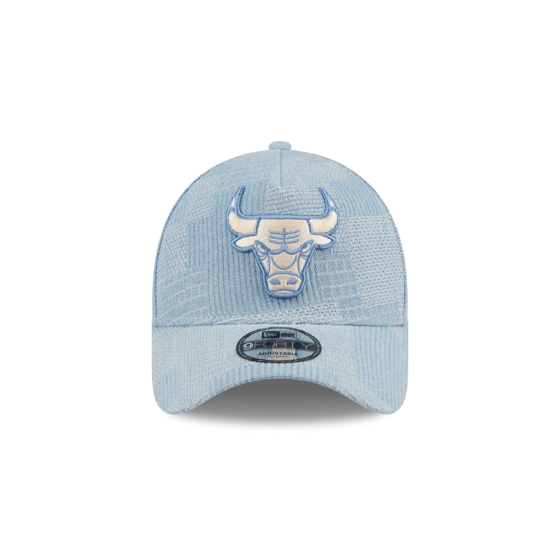 Chicago Bulls Logo Essentials Denim 9FORTY A-Frame Snapback Hat