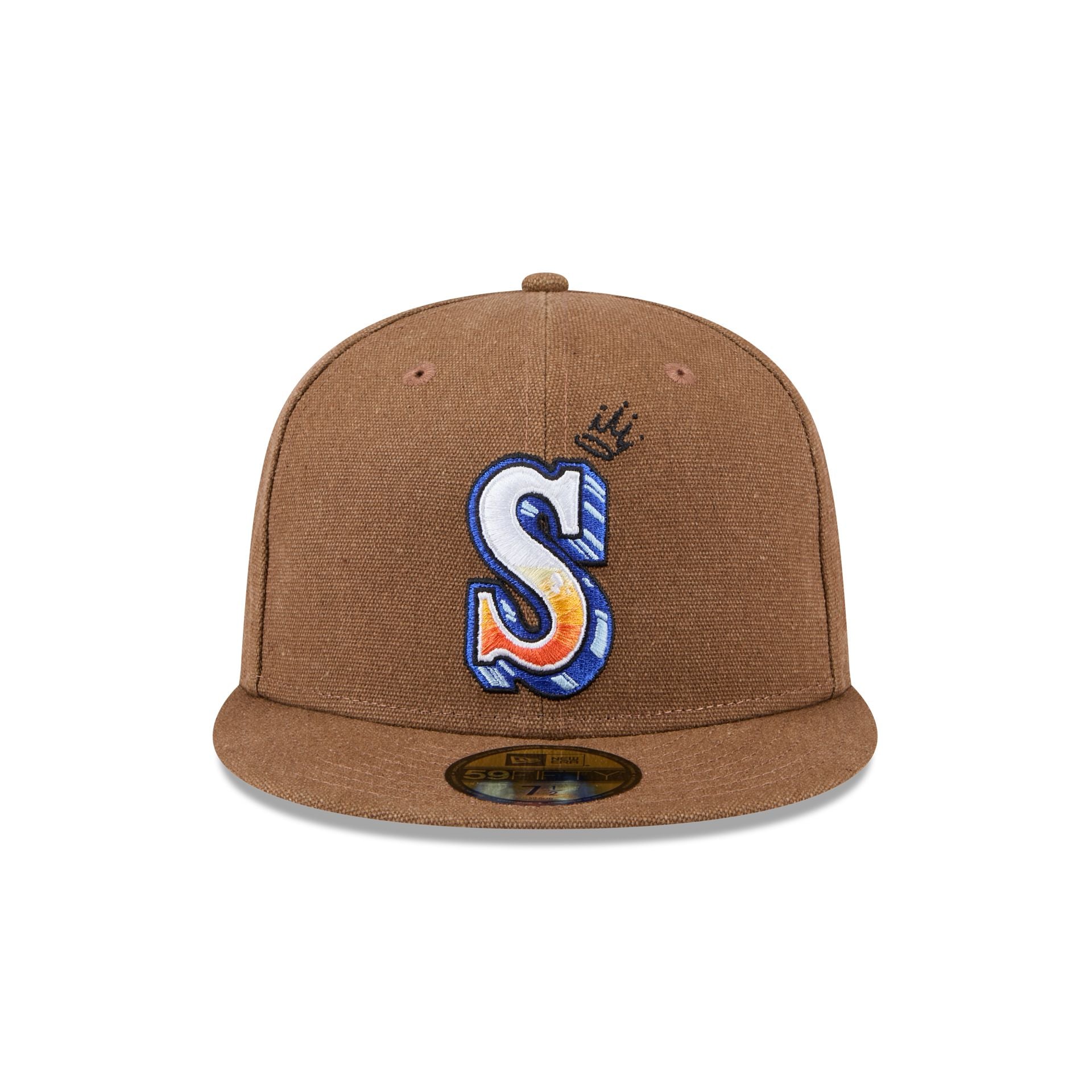 Seattle Mariners Logo Scribble 59FIFTY Fitted Hat