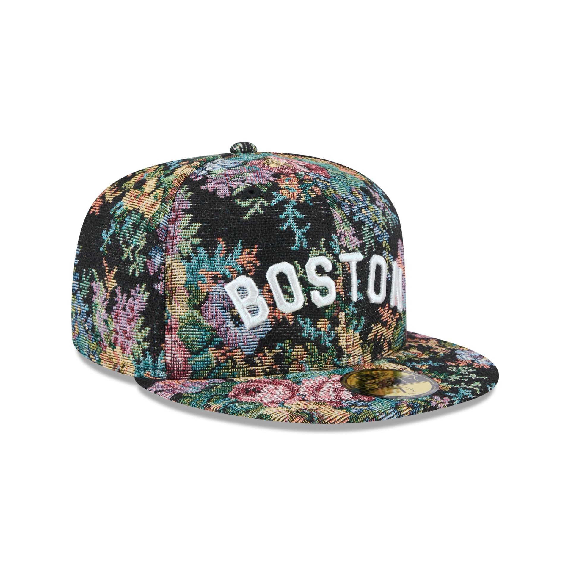 Boston Red Sox Jacquard Pattern 59FIFTY Fitted Hat
