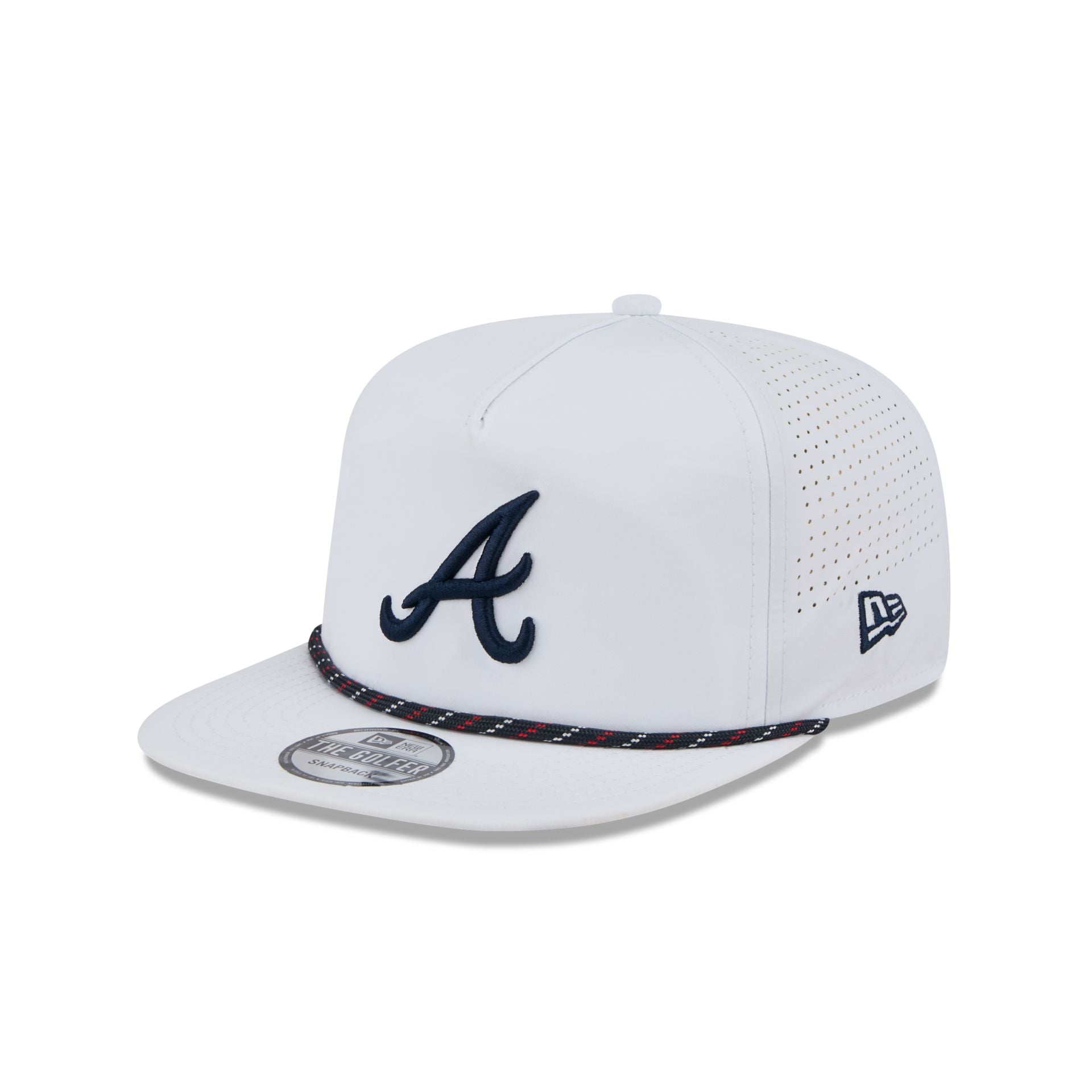 Atlanta Braves Optic White Performance Rope Golfer Hat