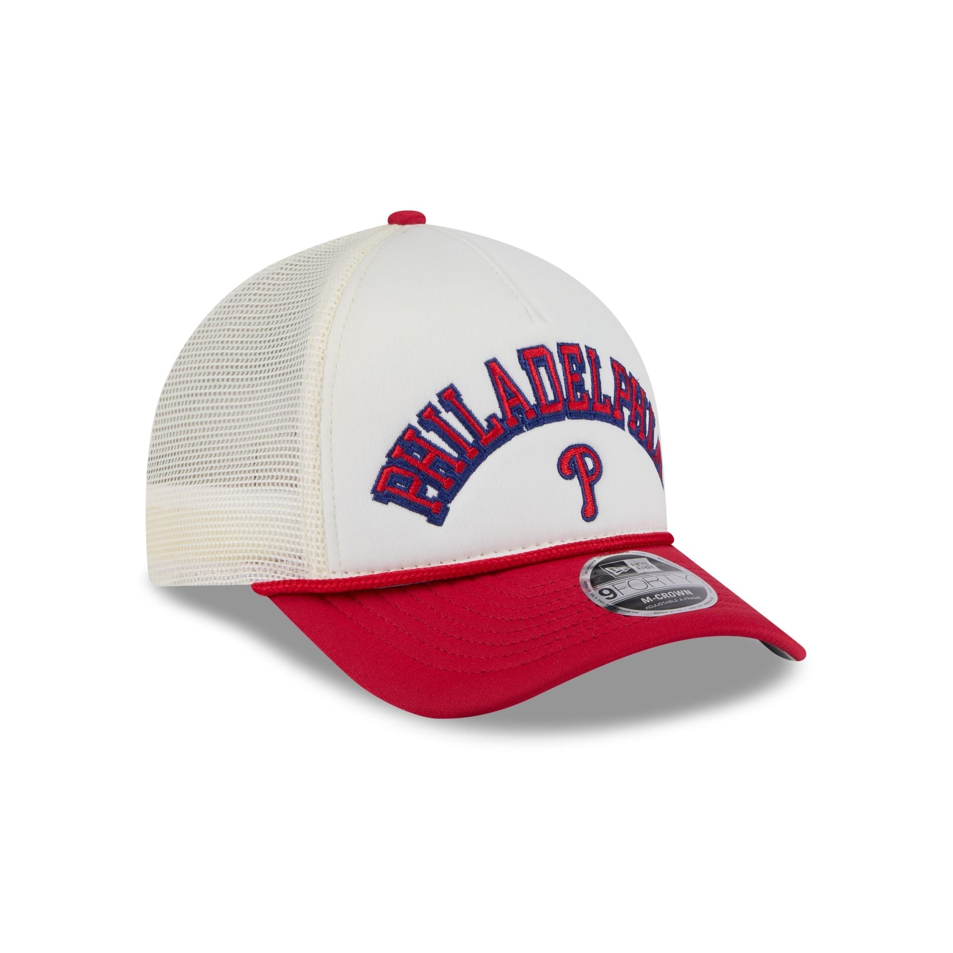 Philadelphia Phillies Chrome Arch 9FORTY M-Crown A-Frame Trucker Hat