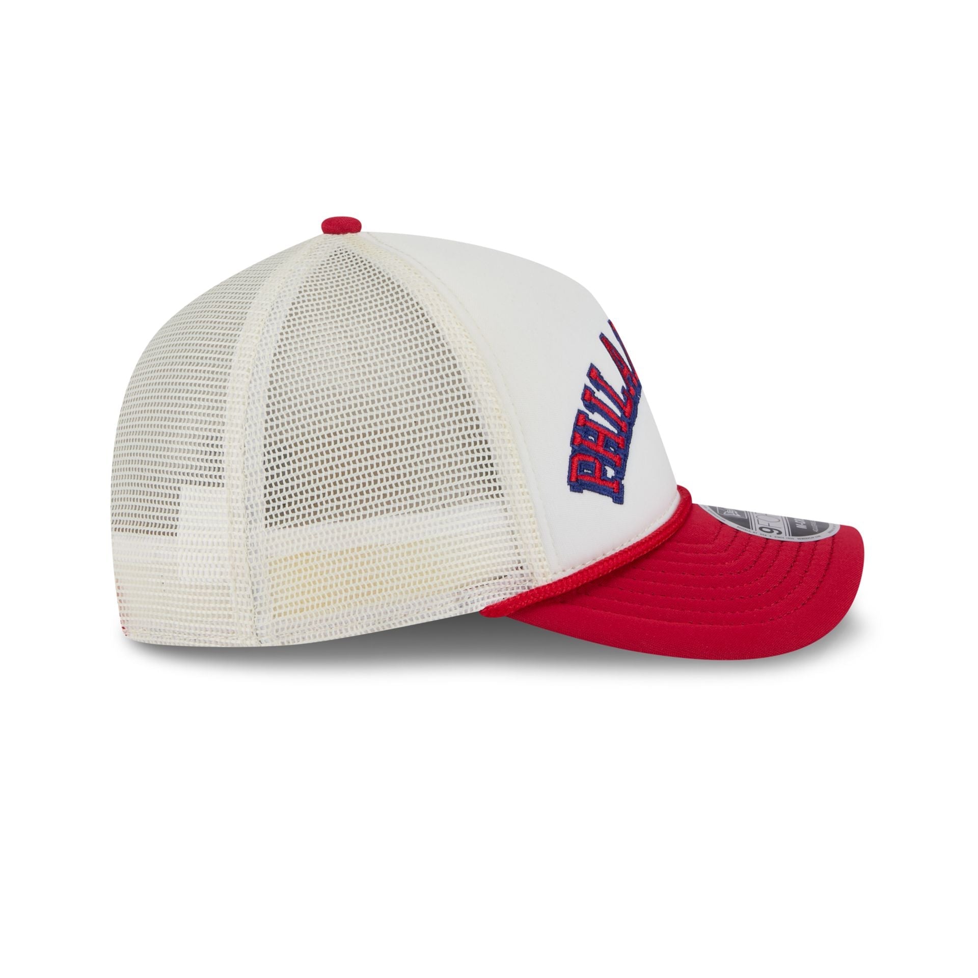 Philadelphia Phillies Chrome Arch 9FORTY M-Crown A-Frame Trucker Hat