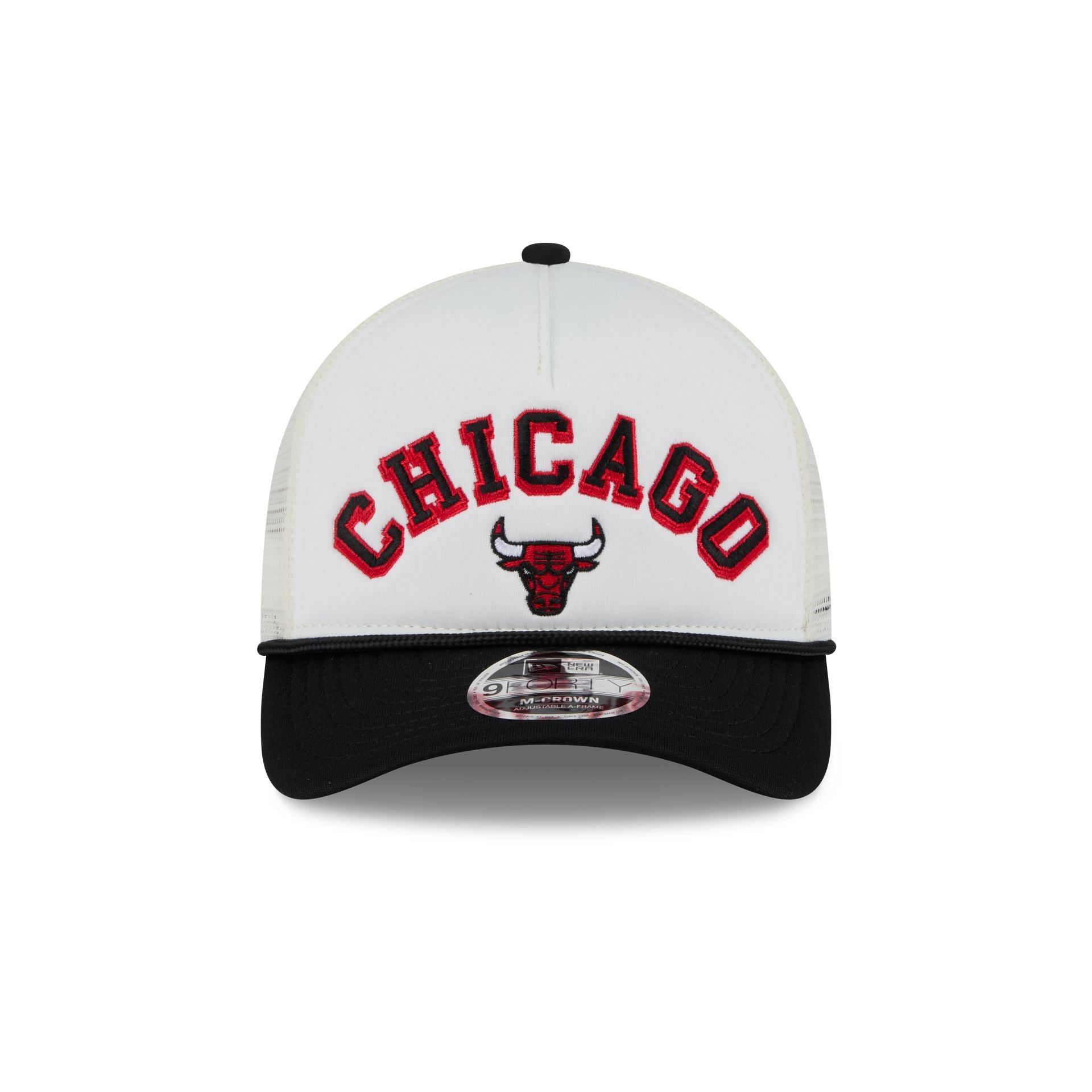 Chicago Bulls Chrome Arch 9FORTY M-Crown A-Frame Trucker Hat