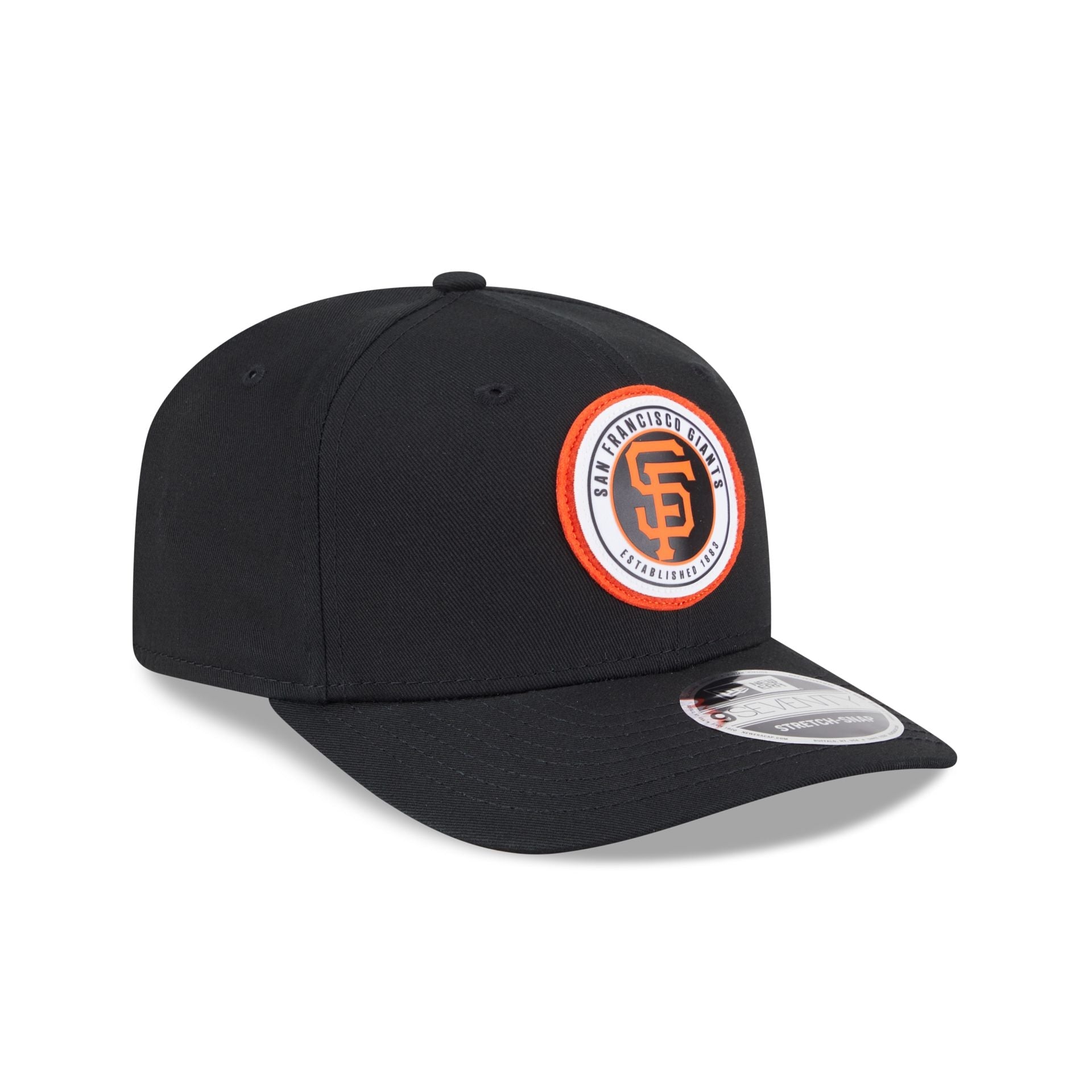 San Francisco Giants Circle Patch 9SEVENTY Stretch-Snap Hat