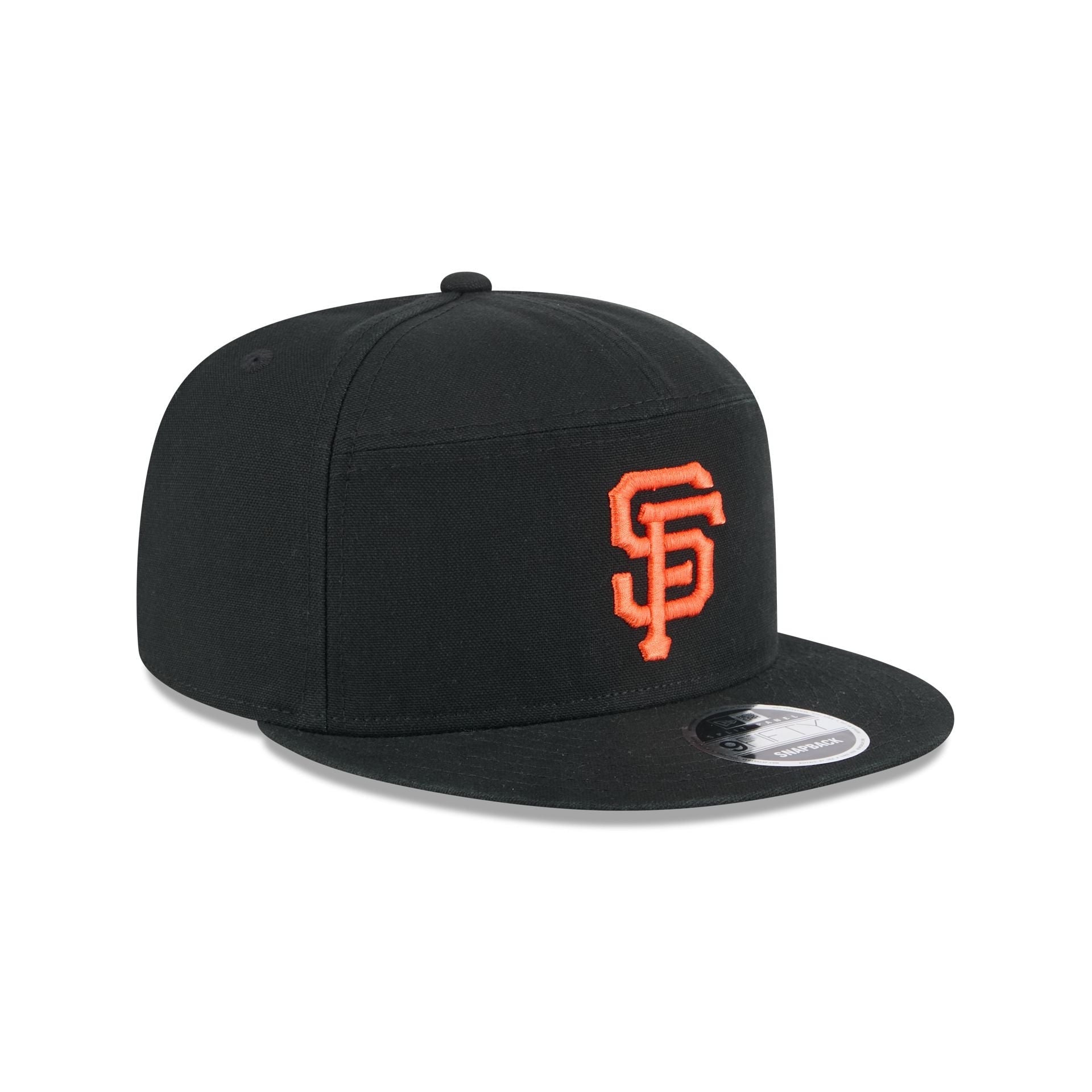 San Francisco Giants Cotton Canvas Split Panel 9FIFTY Trucker Hat