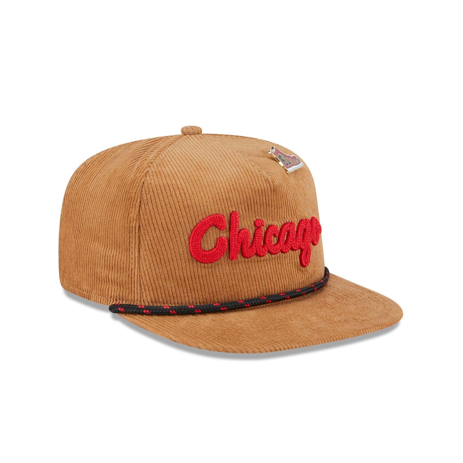 Chicago Bulls 2025 All-Star Game Fan Pack Corduroy Golfer Hat