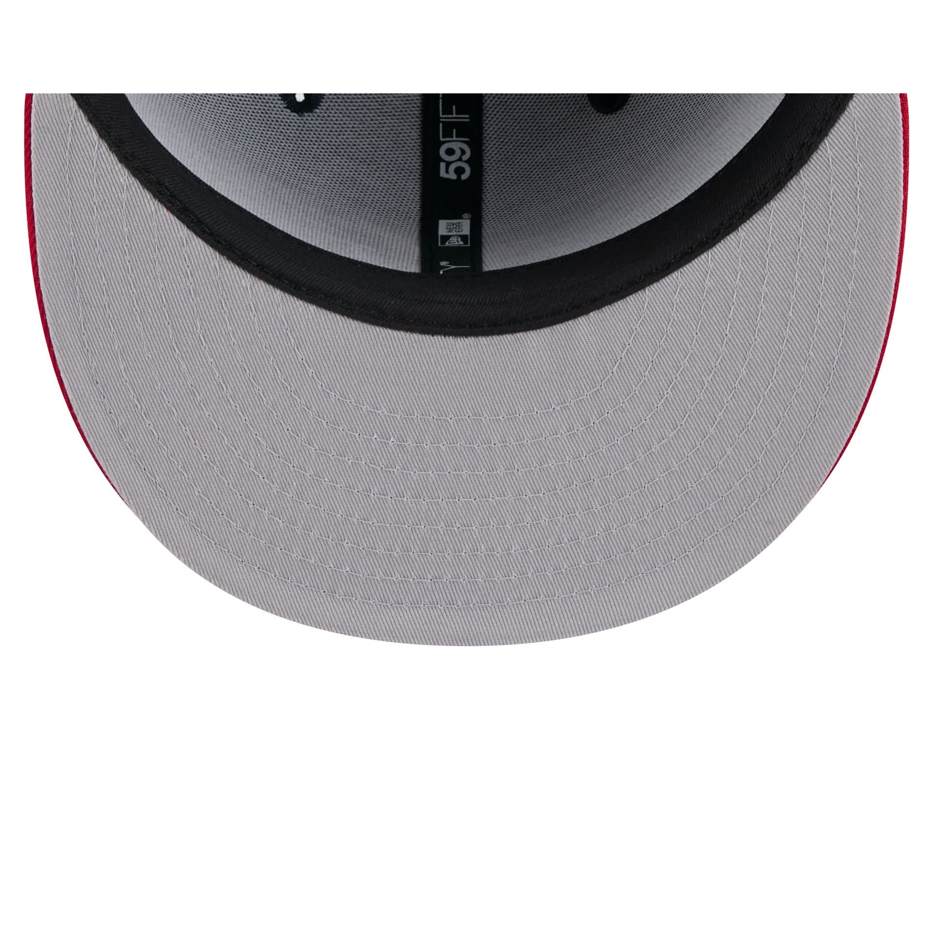 Atlanta Braves Pinstripe League Pin 59FIFTY Fitted Hat