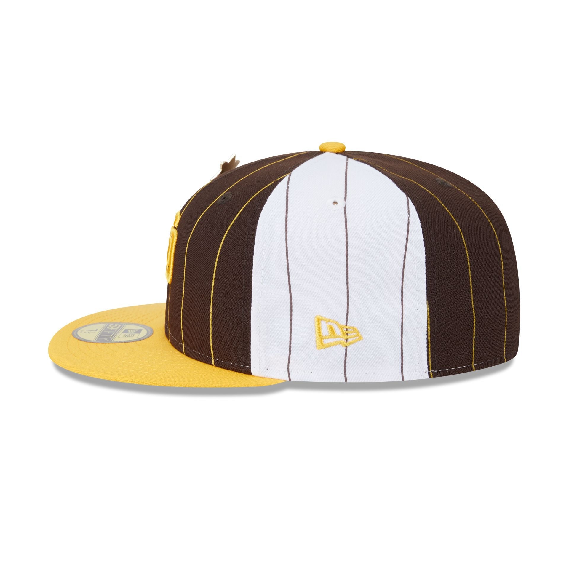 San Diego Padres Pinstripe League Pin 59FIFTY Fitted Hat