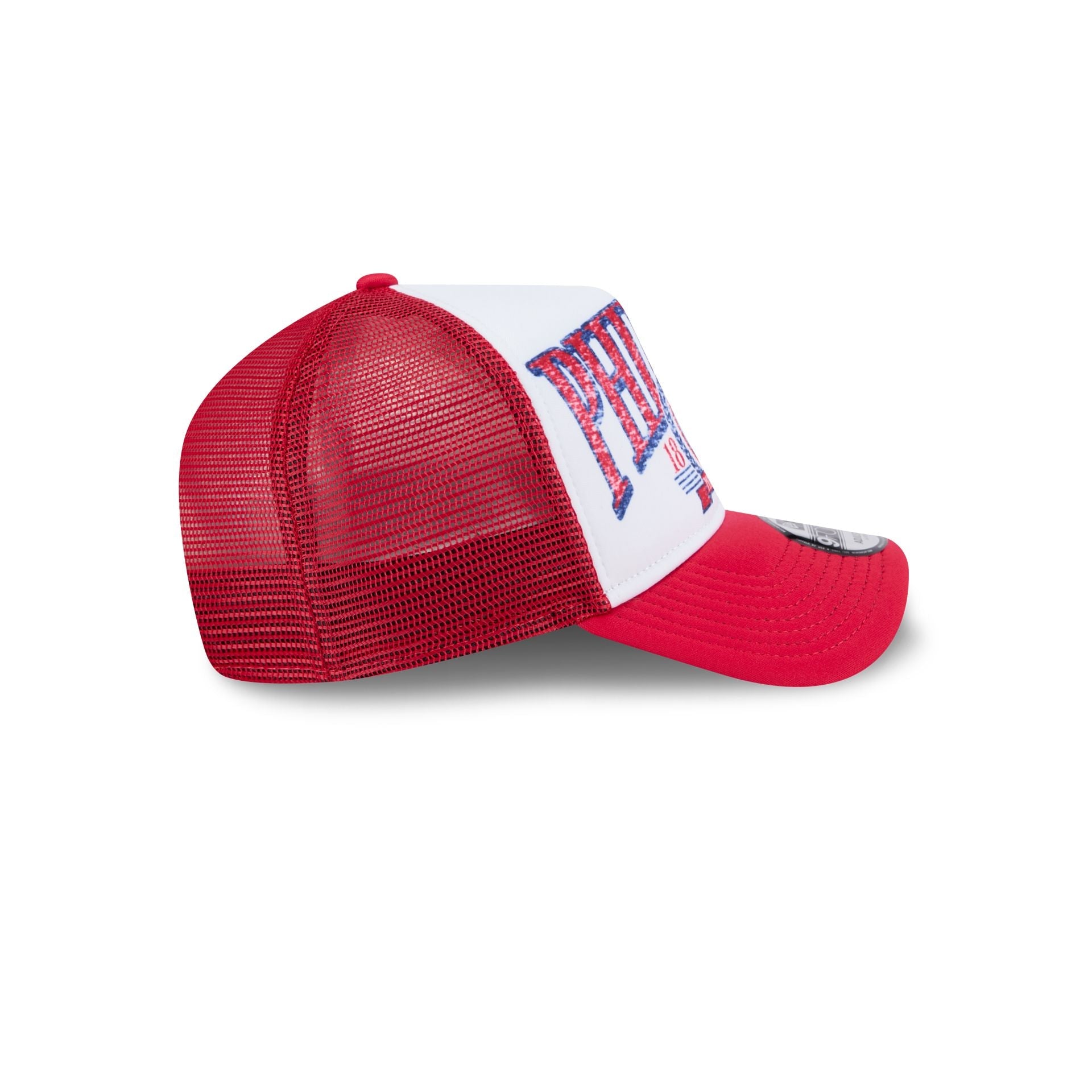 Philadelphia Phillies Distressed 9FORTY A-Frame Trucker Hat