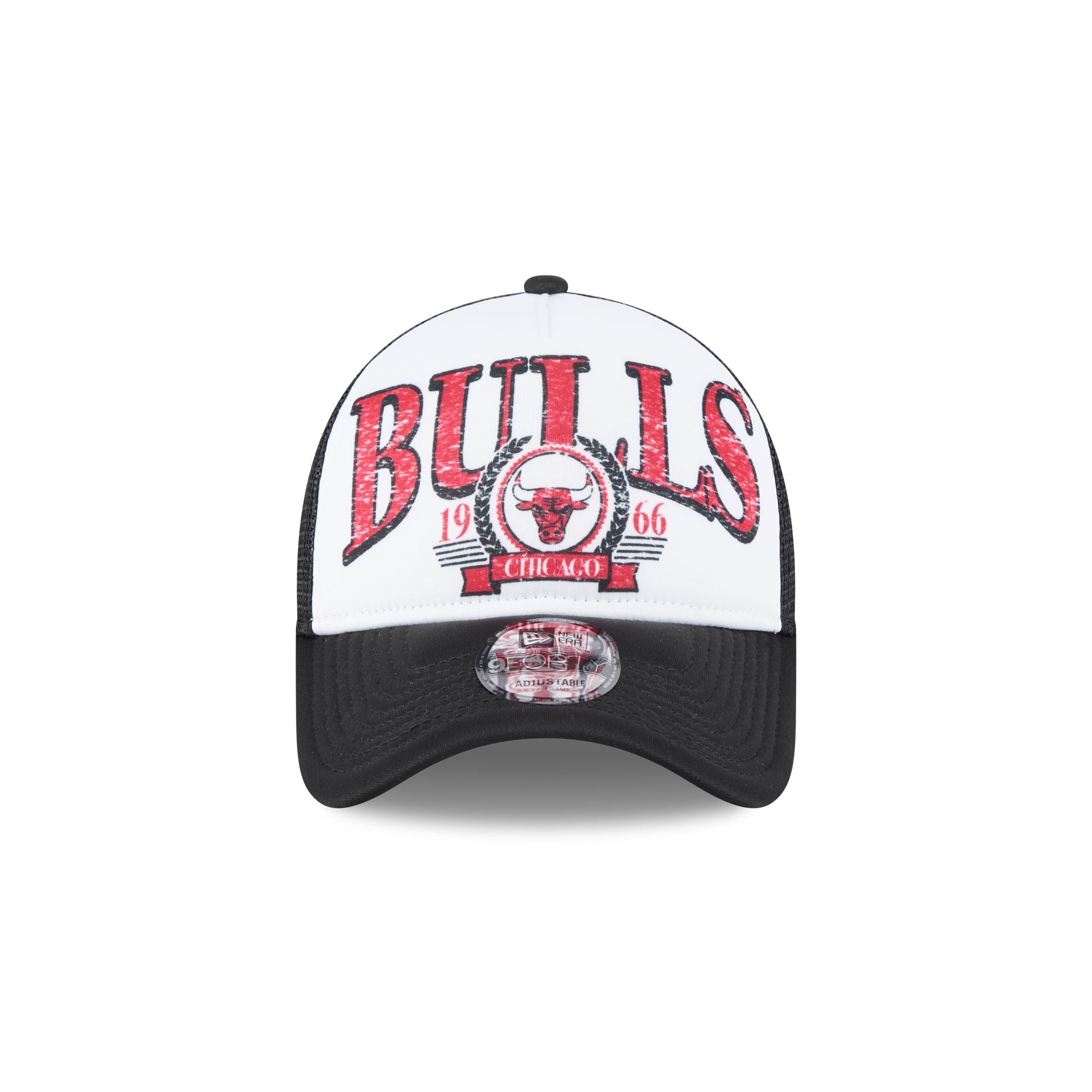 Chicago Bulls Distressed 9FORTY A-Frame Trucker Hat