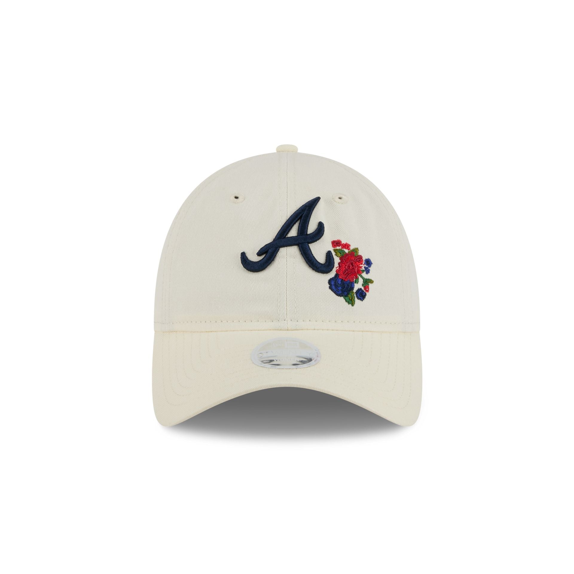 Atlanta Braves Women's Floral Stitch 9TWENTY Adjustable Hat
