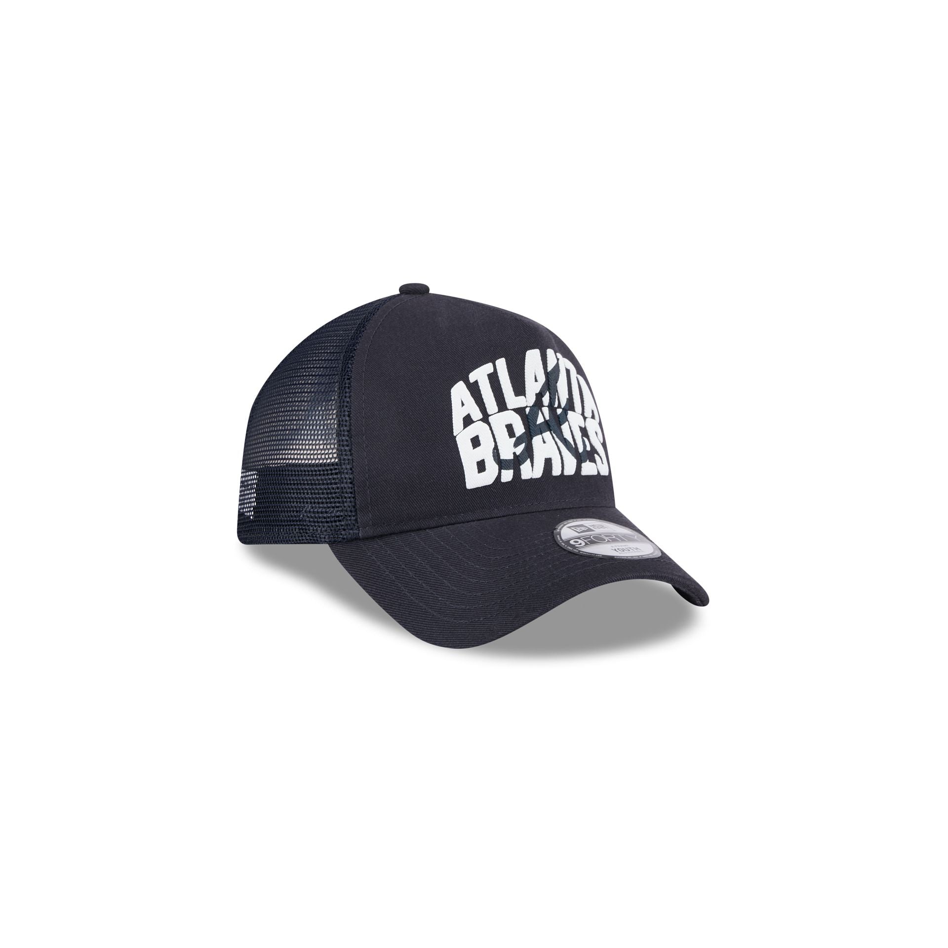 Atlanta Braves Kids Chalk 9FORTY A-Frame Trucker Hat