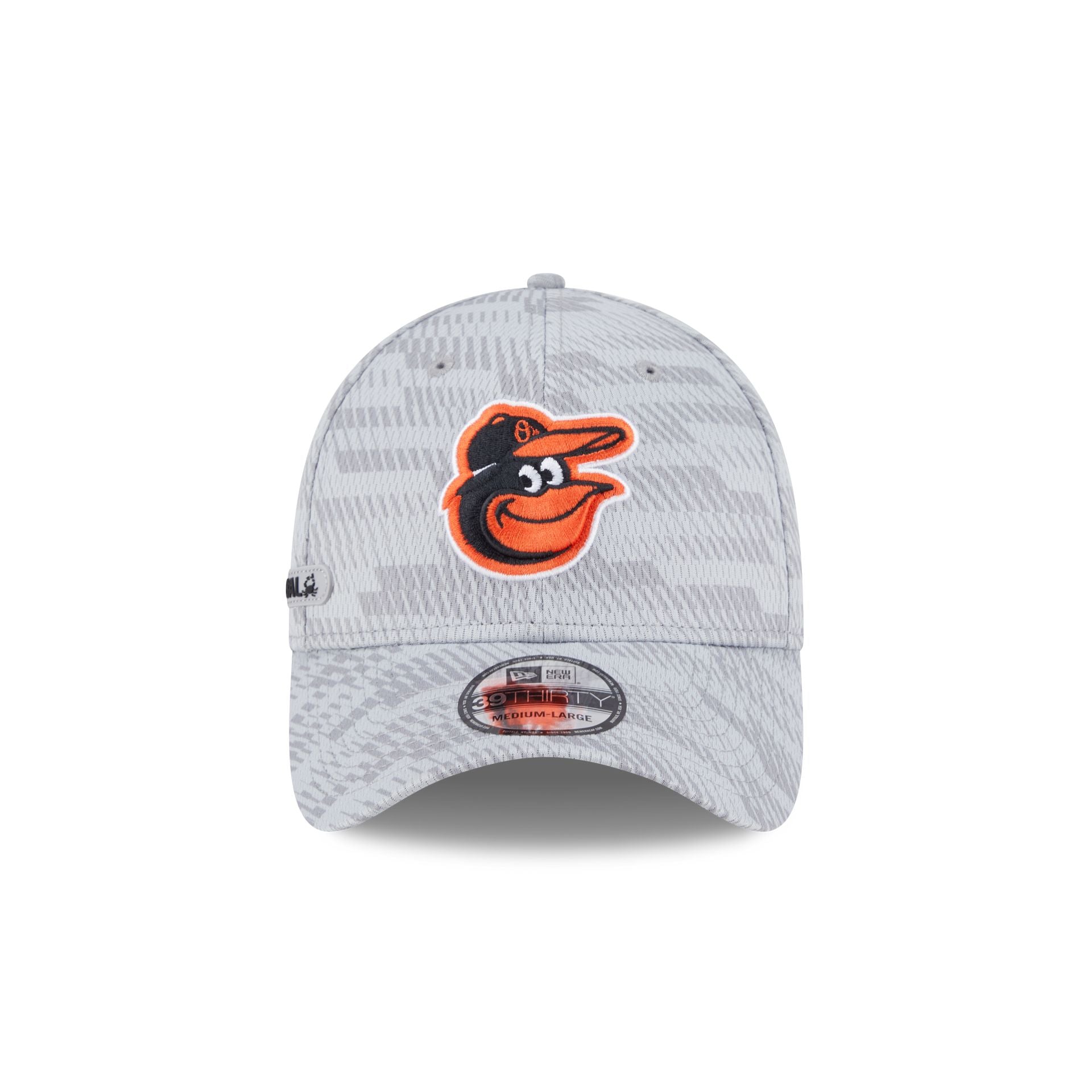 Baltimore Orioles 2025 Clubhouse Gray 39THIRTY Stretch Fit