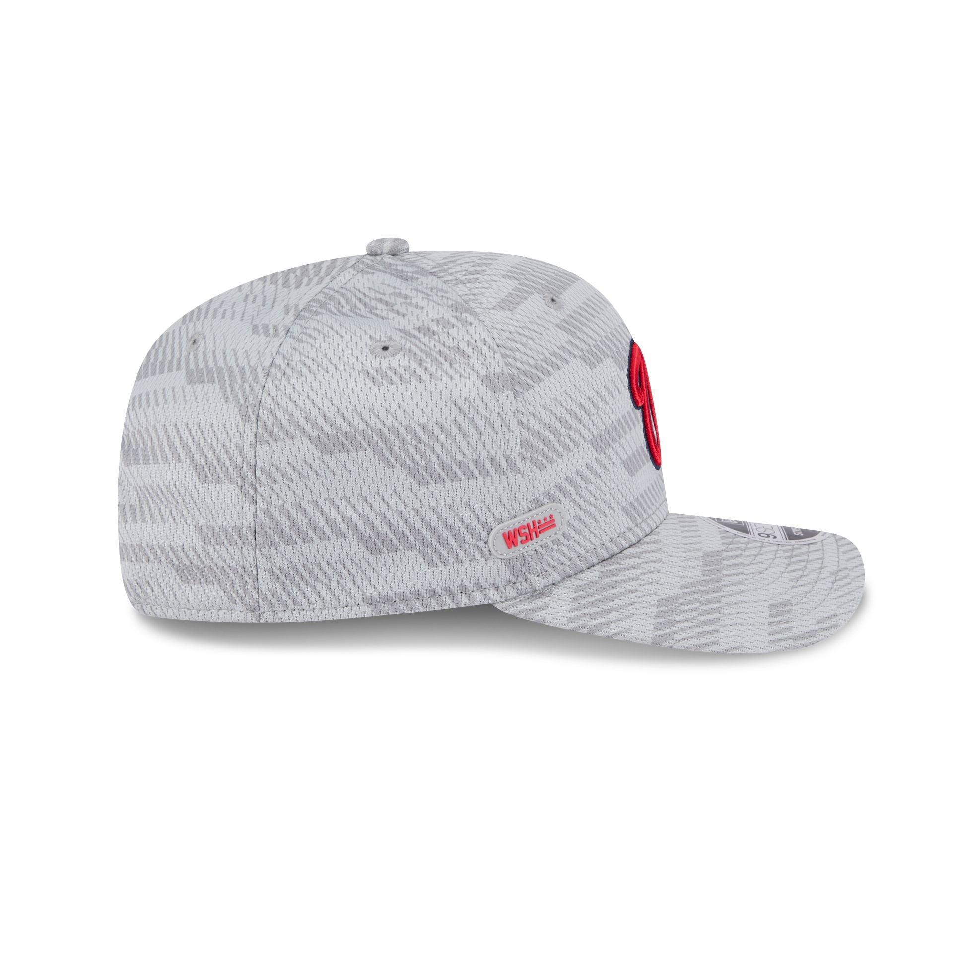 Washington Nationals 2025 Clubhouse Gray 9SEVENTY Stretch-Snap Hat