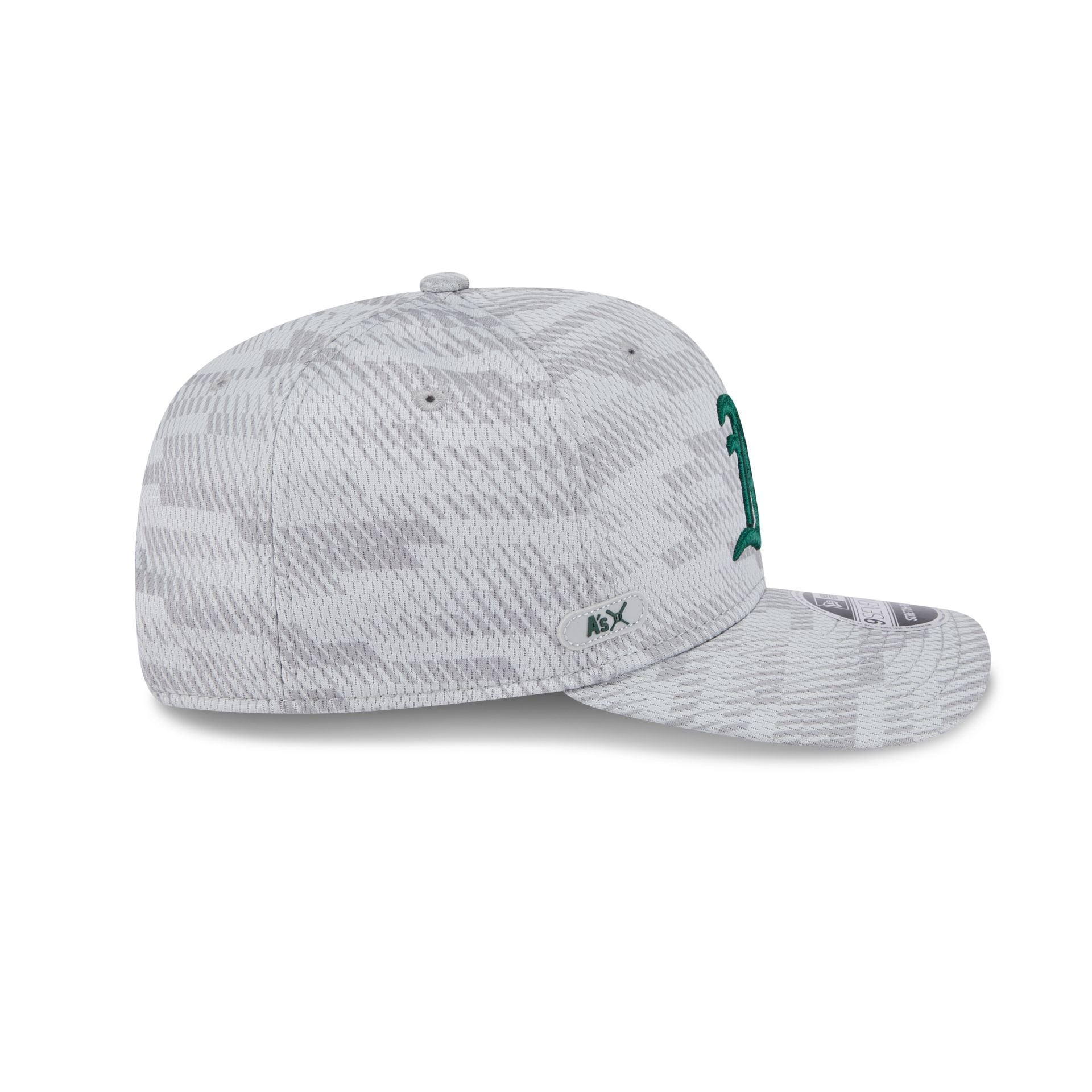 Athletics 2025 Clubhouse Gray 9SEVENTY Stretch-Snap Hat