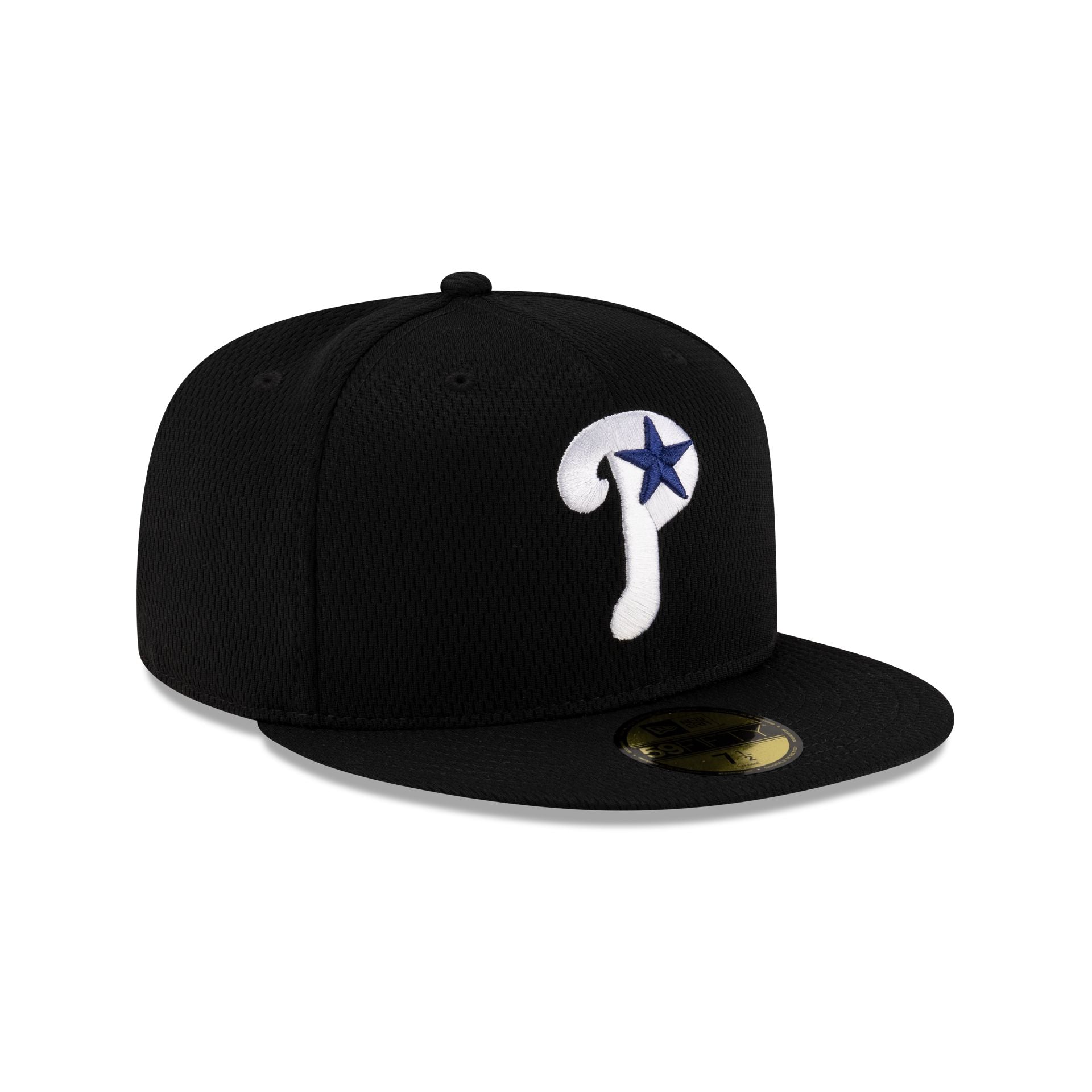Philadelphia Phillies 2025 Clubhouse Alt Black 59FIFTY Fitted Hat