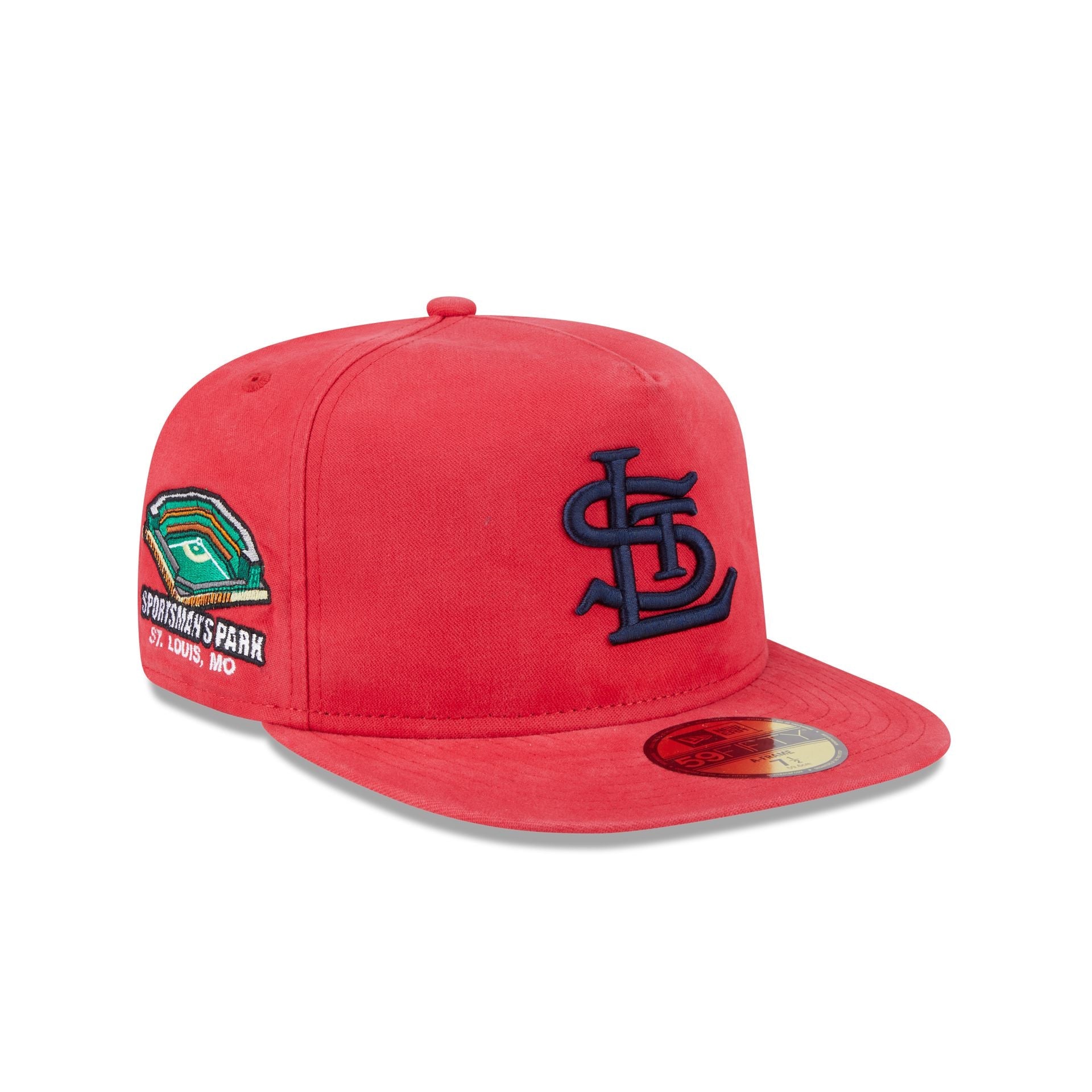 St. Louis Cardinals Championship Side Flag 59FIFTY A-Frame Fitted Hat