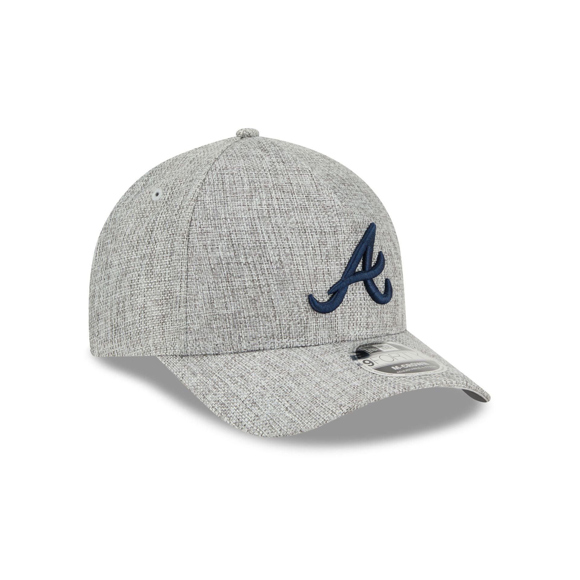 Atlanta Braves Cotton Weave Gray 9FORTY M-Crown A-Frame Snapback Hat