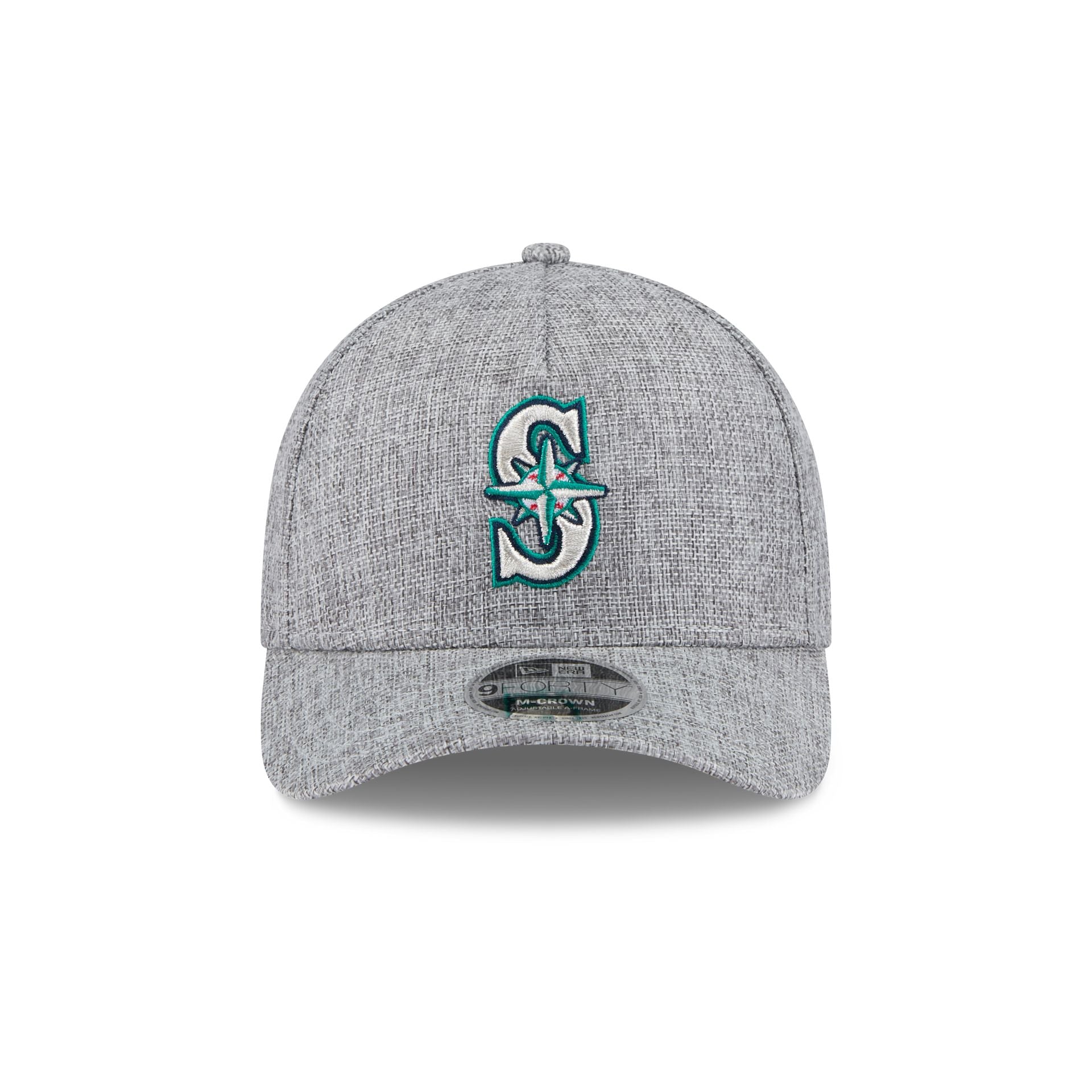 Seattle Mariners Cotton Weave Gray 9FORTY M-Crown A-Frame Snapback Hat