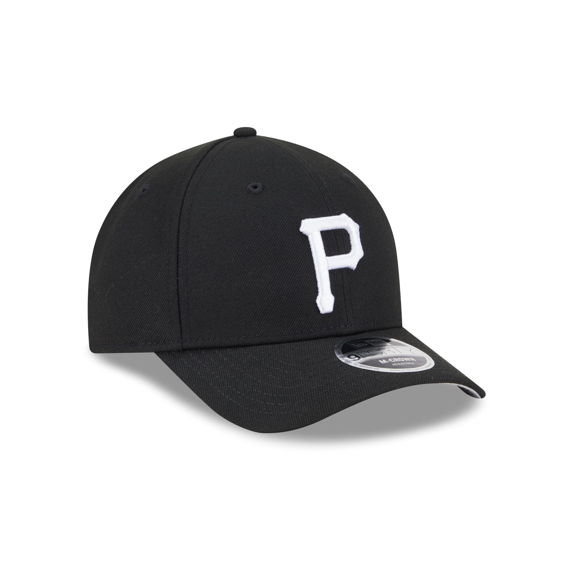Pittsburgh Pirates Black Authentic Collection 9FORTY M-Crown Snapback Hat