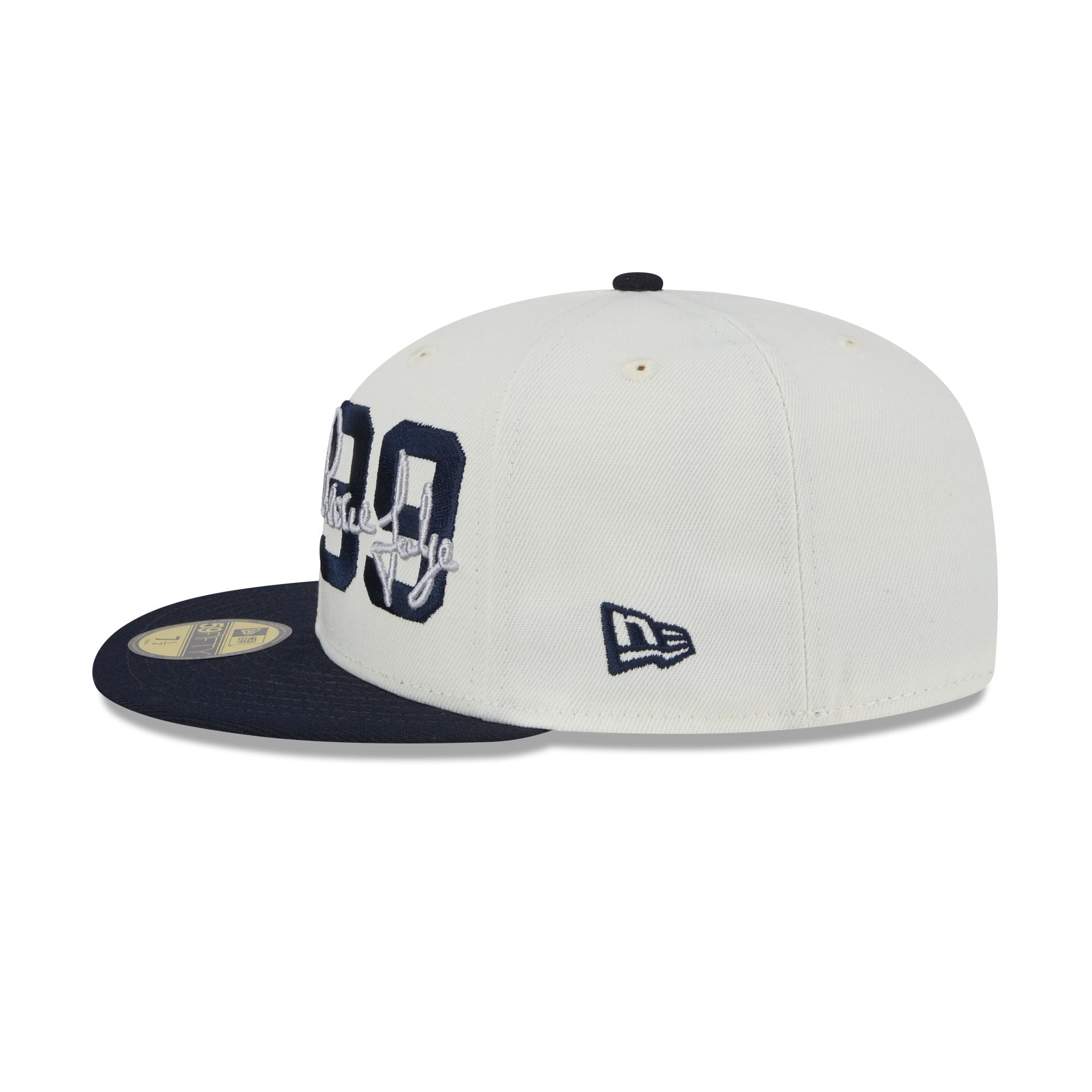 New York Yankees Aaron Judge Chrome White 59FIFTY Fitted Hat