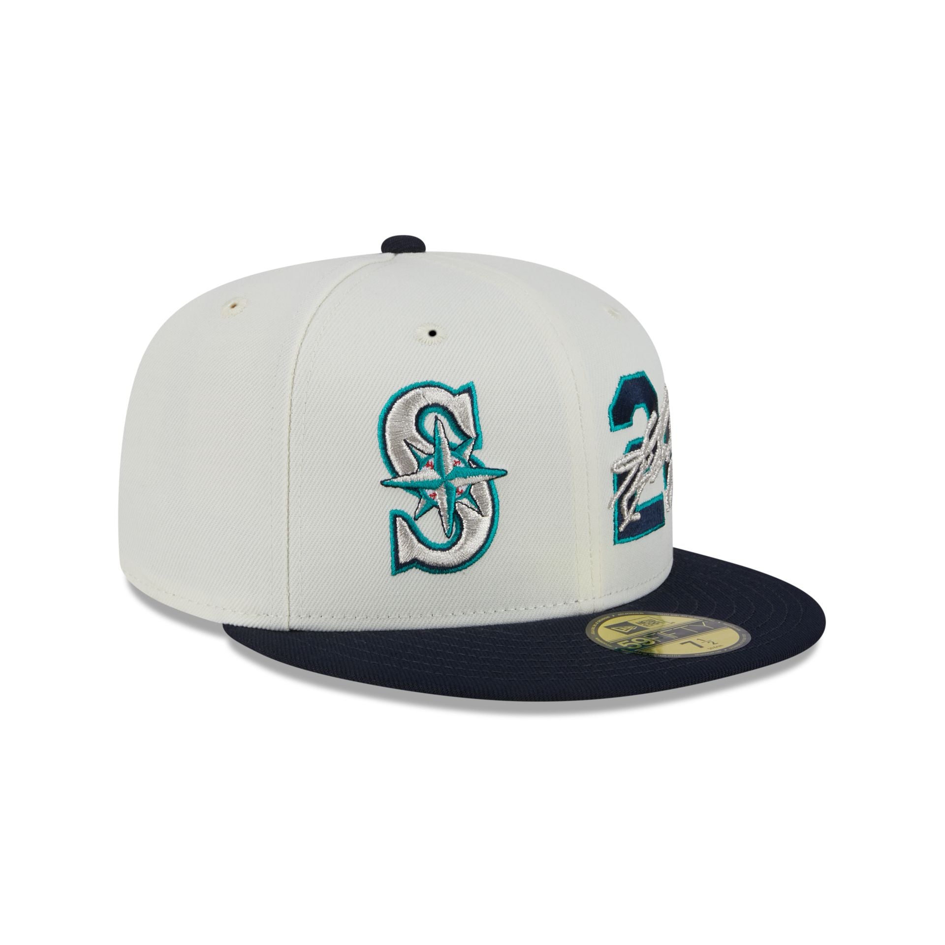 Seattle Mariners Ken Griffey Jr. Chrome White 59FIFTY Fitted Hat