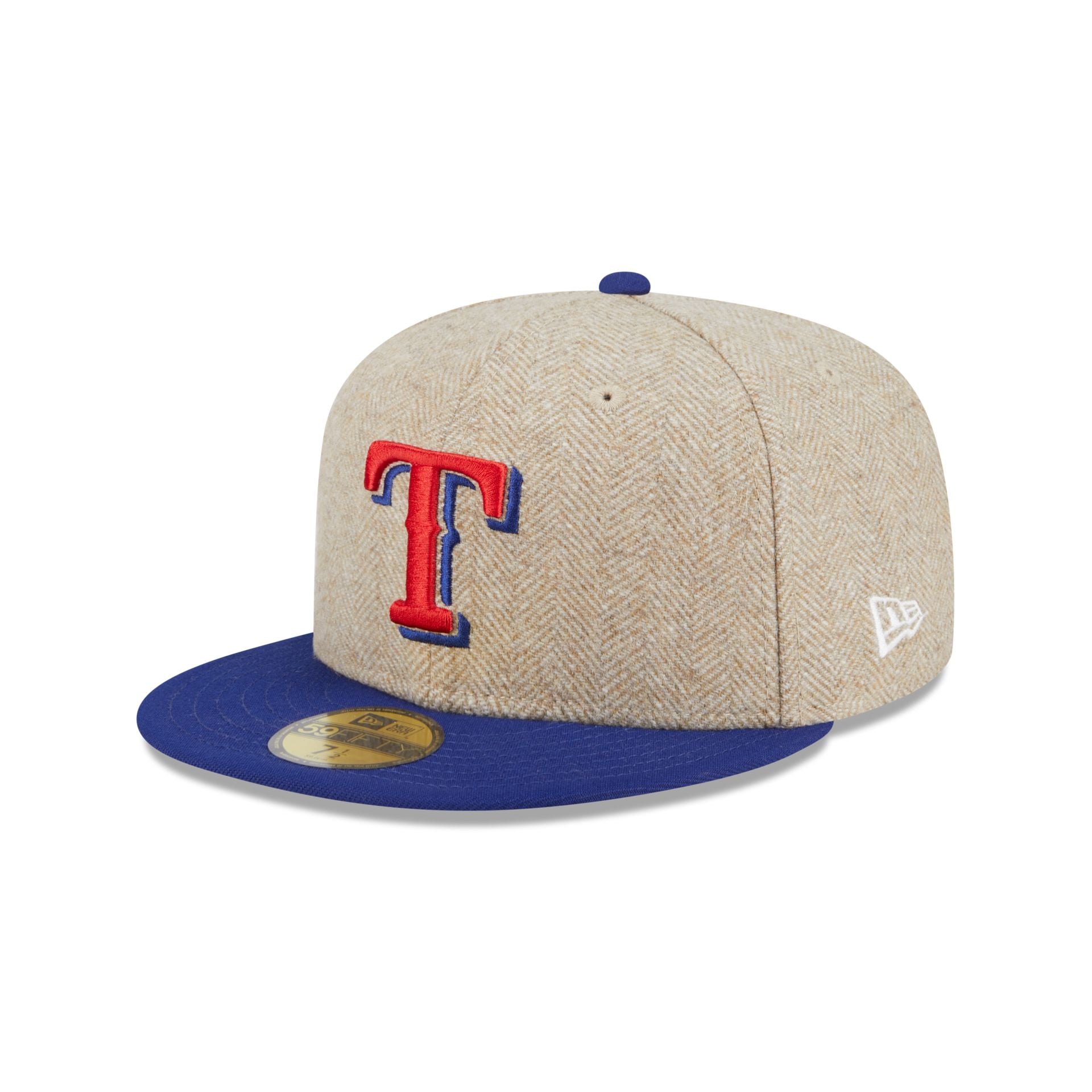 Texas Rangers Herringbone Moon 59FIFTY Fitted Hat