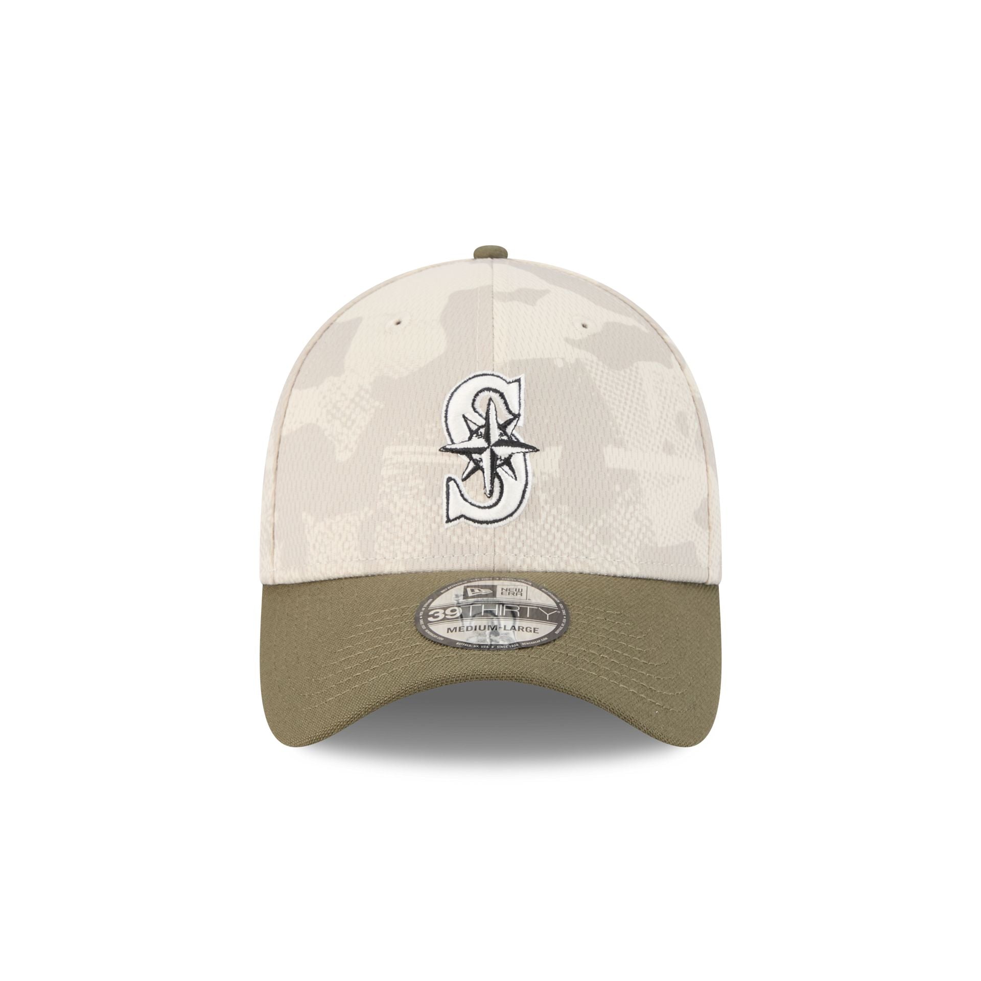 Seattle Mariners Armed Forces Day 2025 39THIRTY Stretch Fit Hat