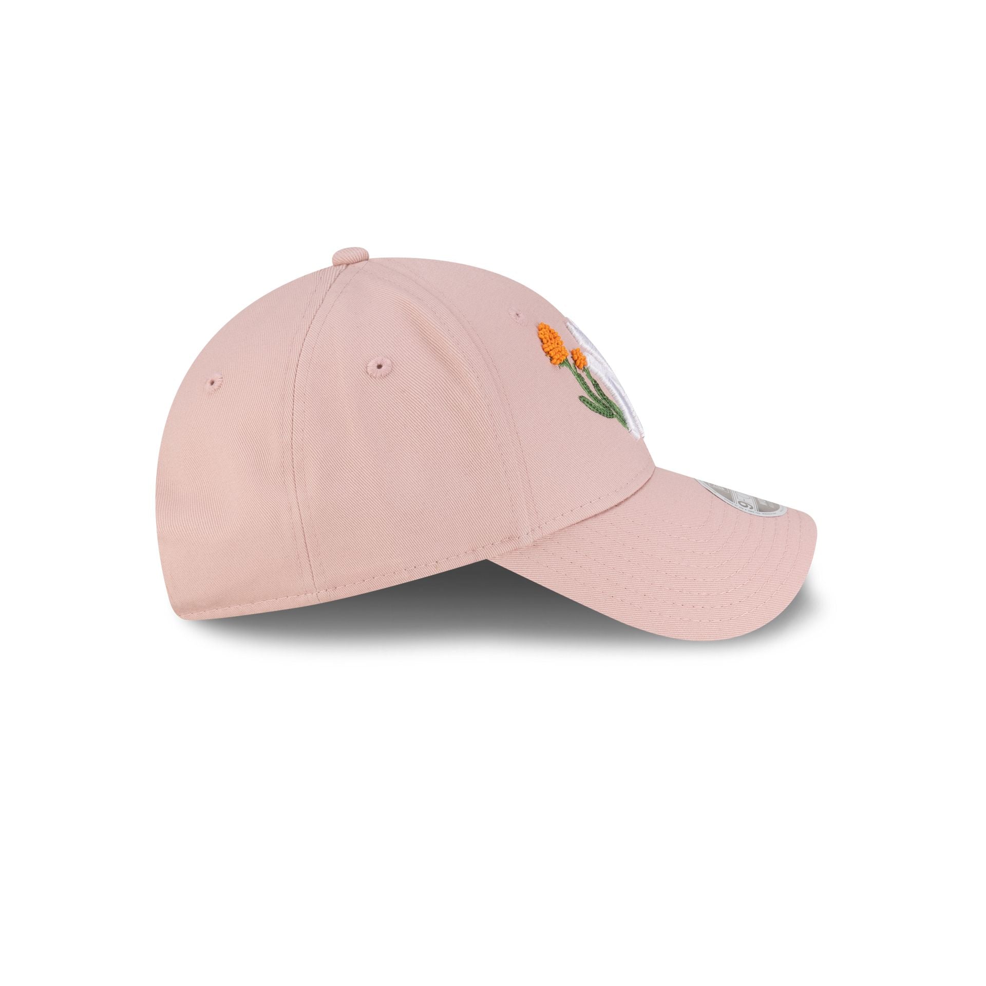 New York Yankees Beaded Floral Pastel Pink Women's 9FORTY Adjustable Hat