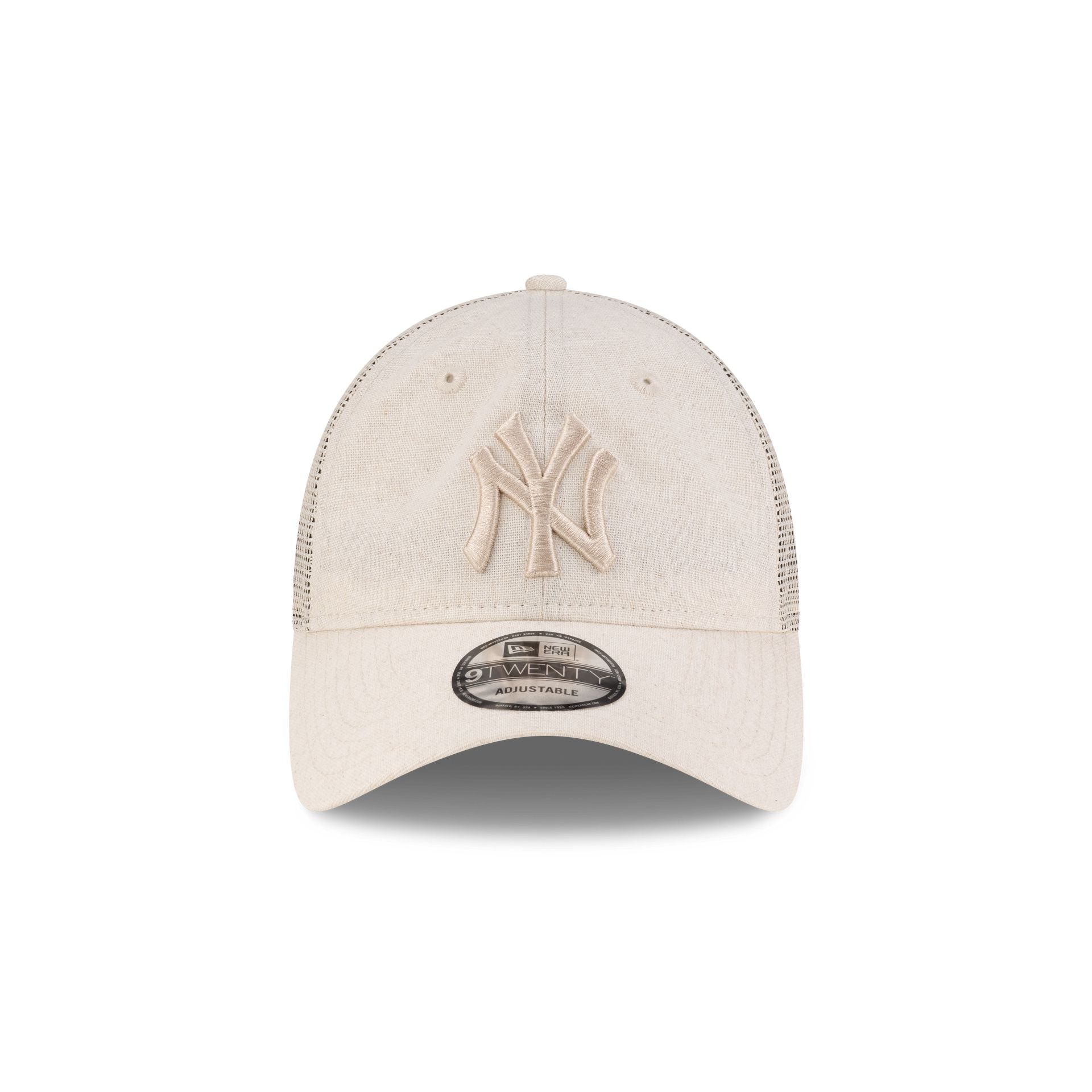 New York Yankees Linen Cream 9TWENTY Trucker Hat