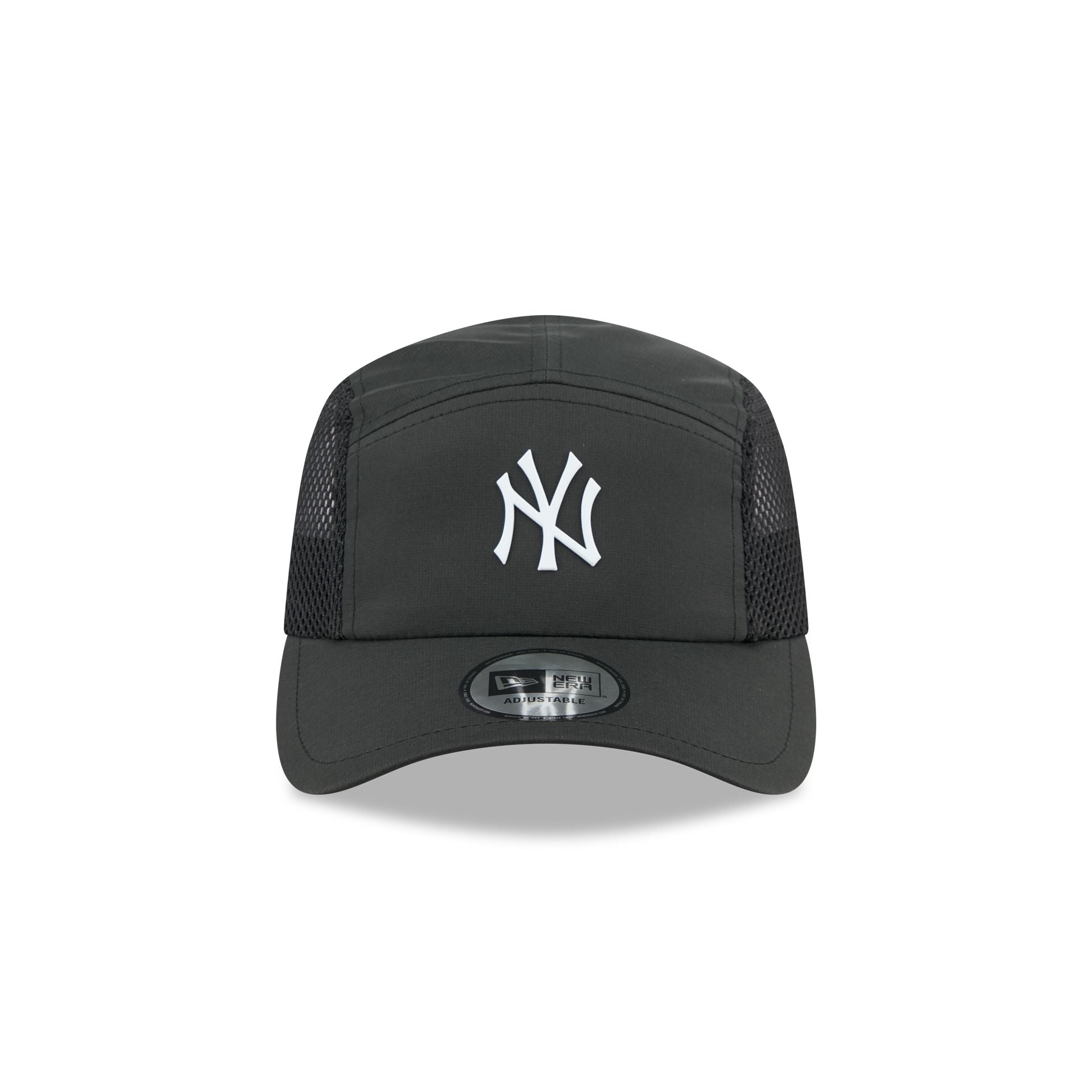 New York Yankees Black Poly Runner Adjustable Hat