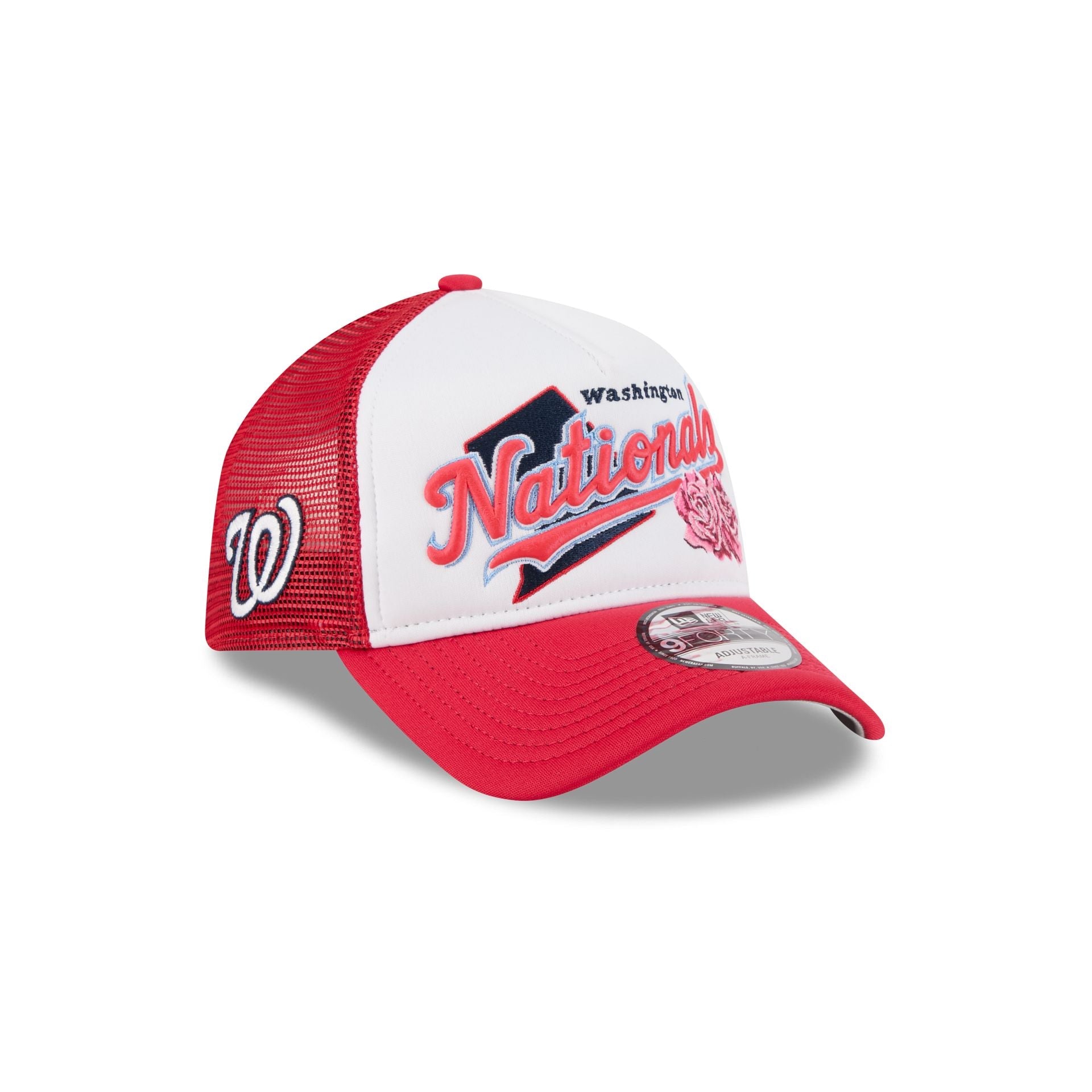Washington Nationals State Flower 9FORTY A-Frame Trucker Hat