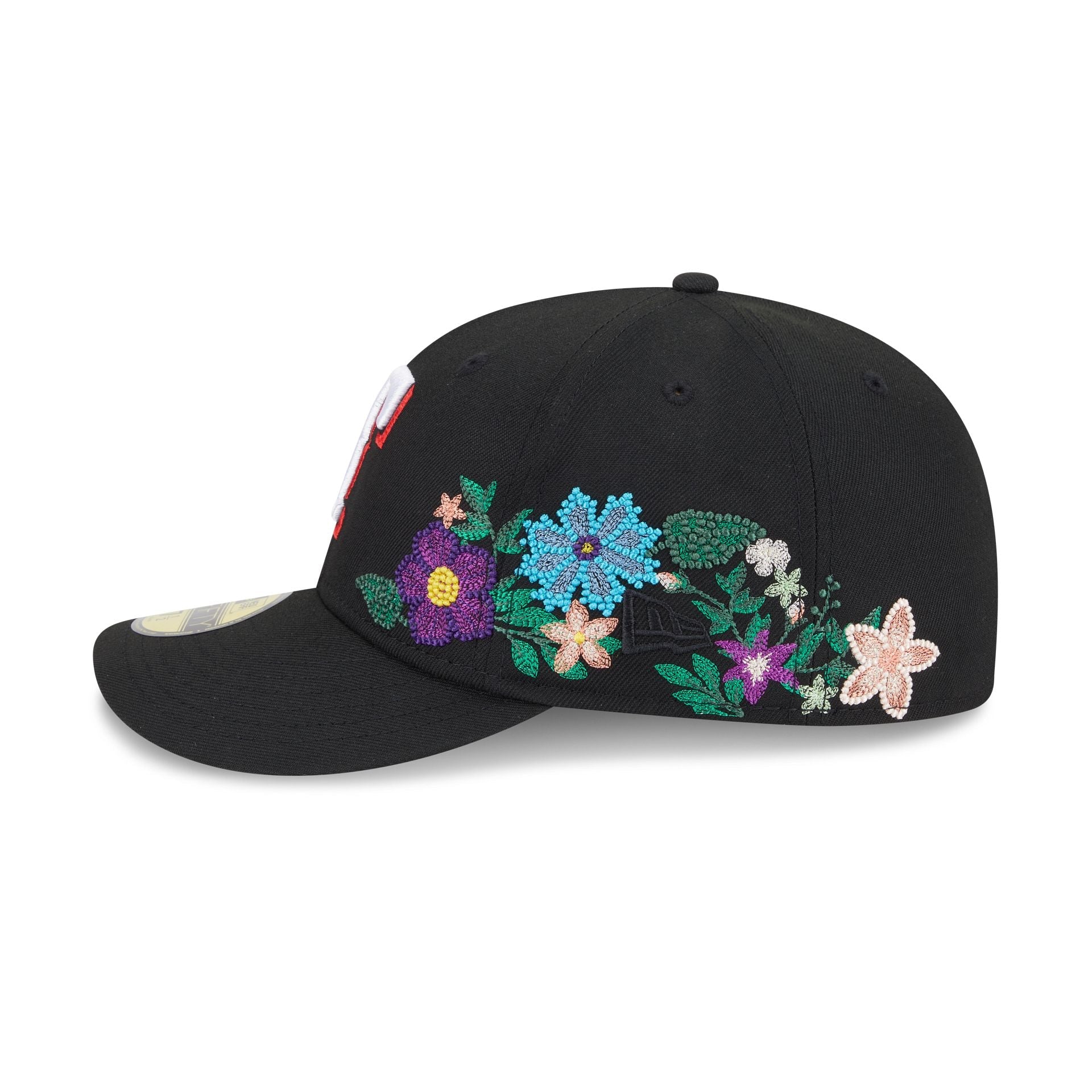Texas Rangers Tonal Florals Black 59FIFTY Fitted Hat