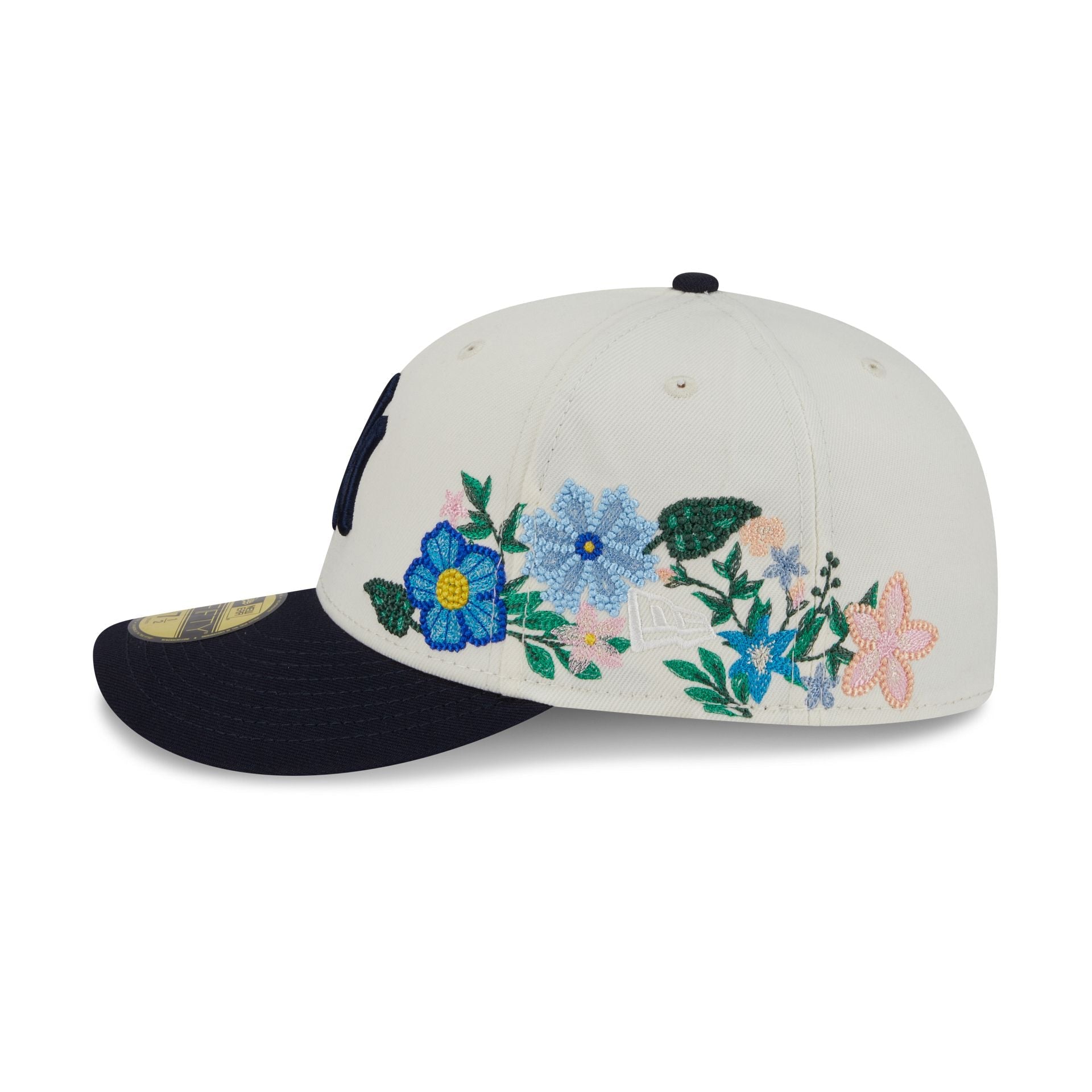 New York Yankees Tonal Florals White 59FIFTY Fitted Hat