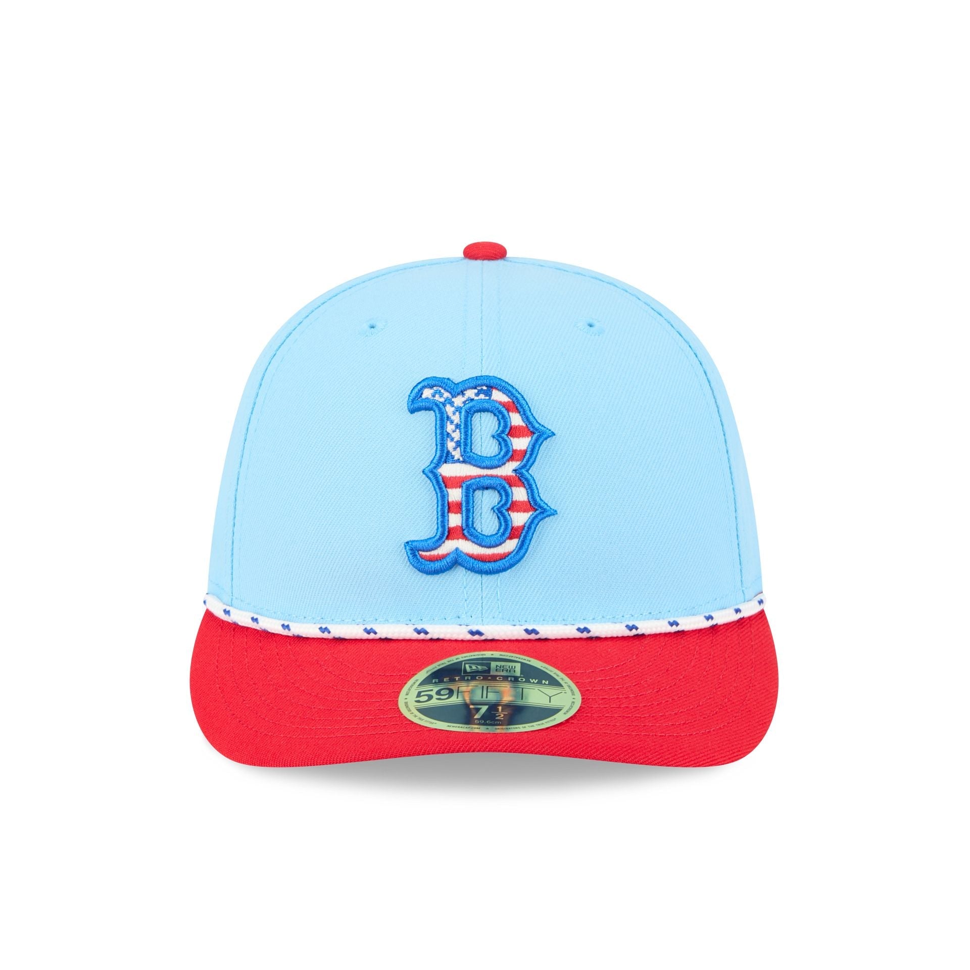 Boston Red Sox Independence Day 2025 Low Profile 59FIFTY Fitted Hat