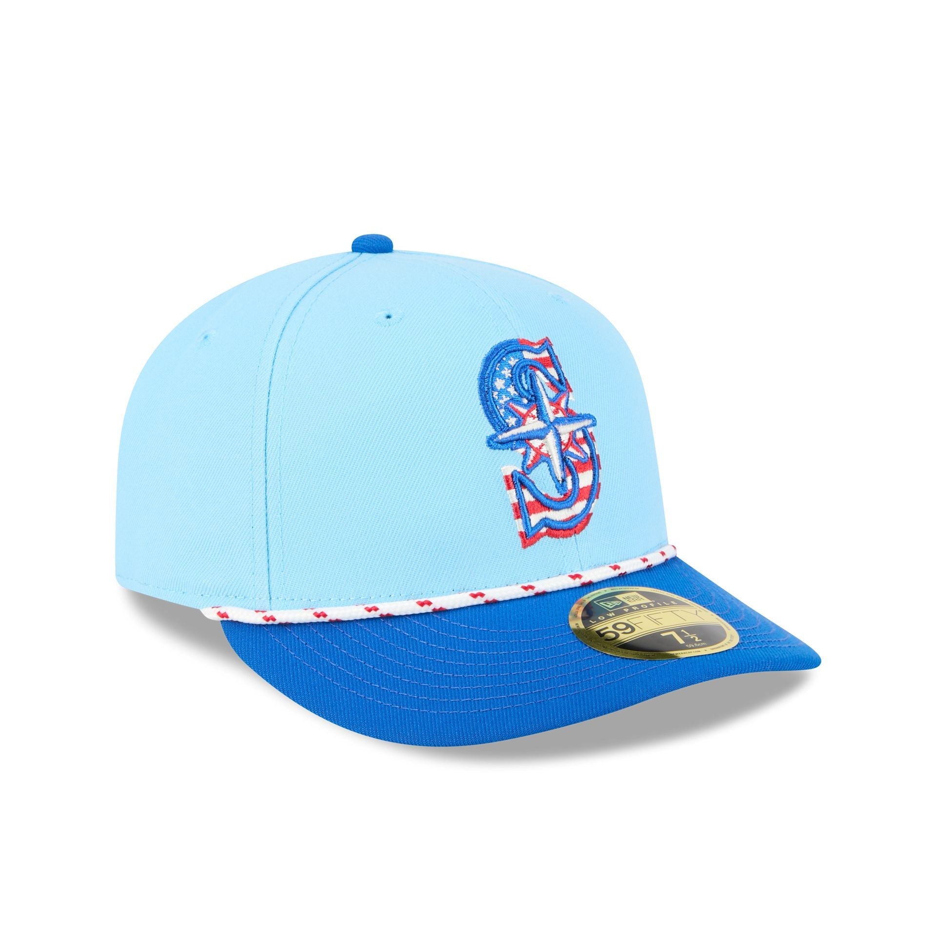 Seattle Mariners Independence Day 2025 Low Profile 59FIFTY Fitted Hat