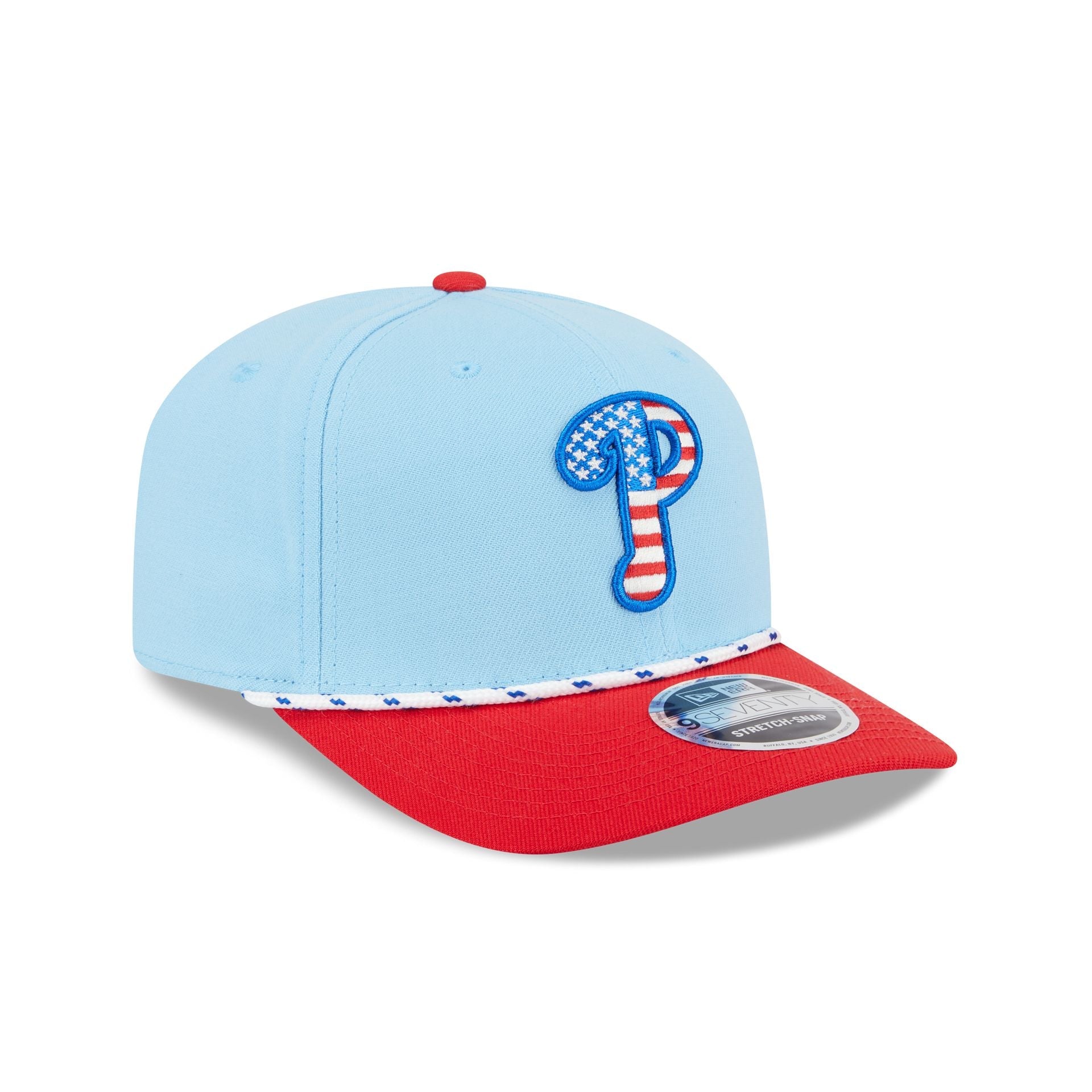 Philadelphia Phillies Independence Day 2025 9SEVENTY Stretch-Snap Hat