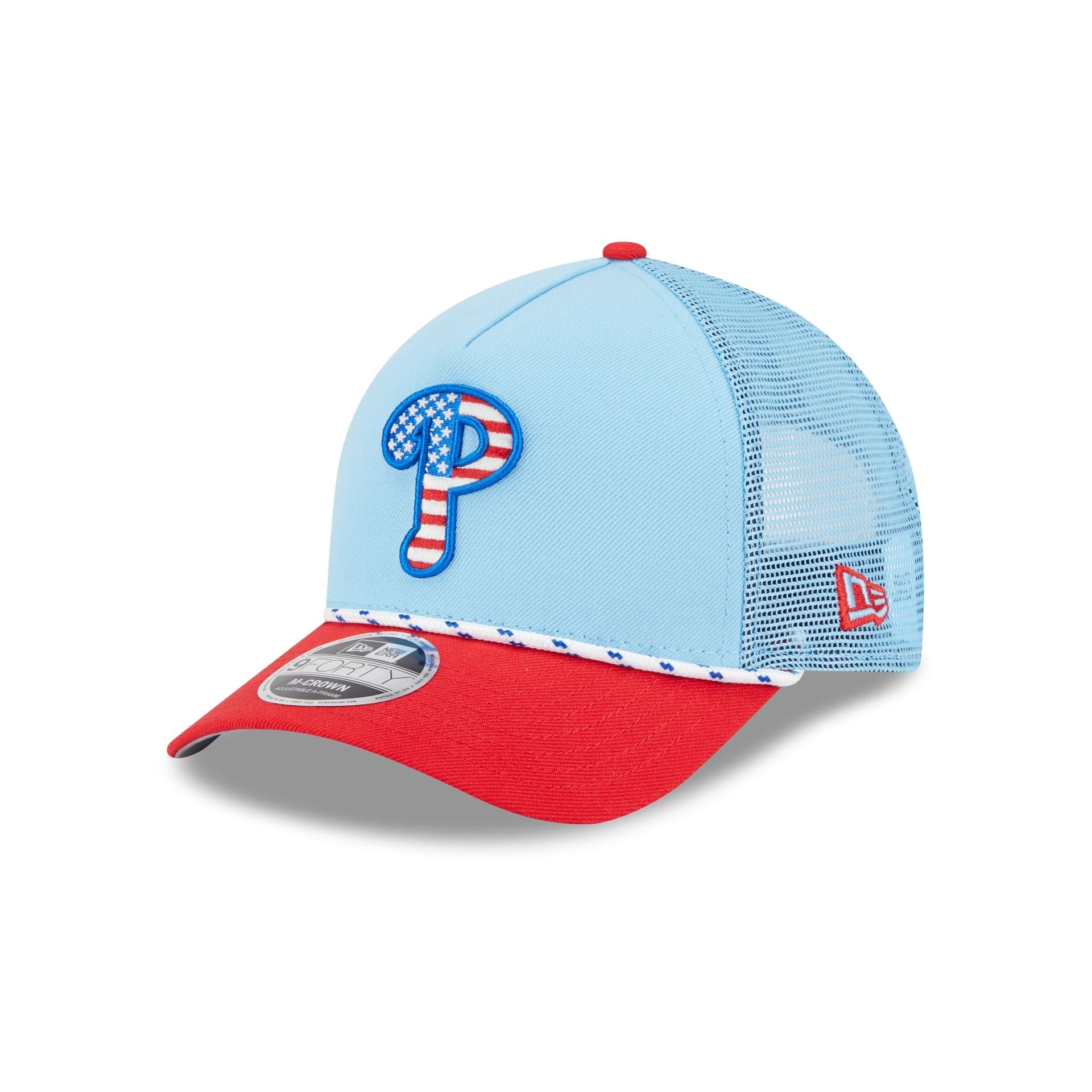 Philadelphia Phillies Independence Day 2025 9FORTY M-Crown A-Frame Trucker Hat