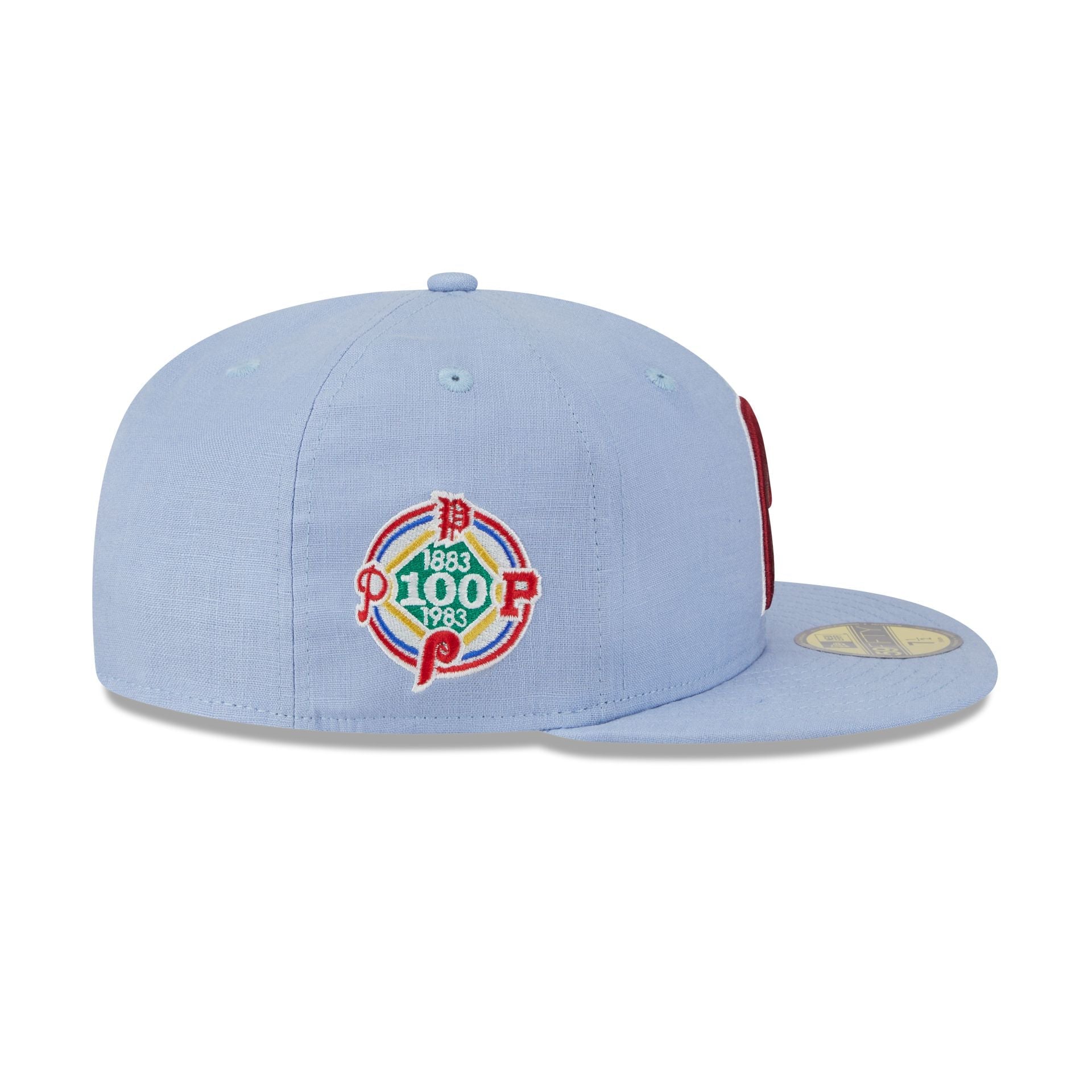 Team Linen Philadelphia Phillies 59FIFTY Fitted Hat
