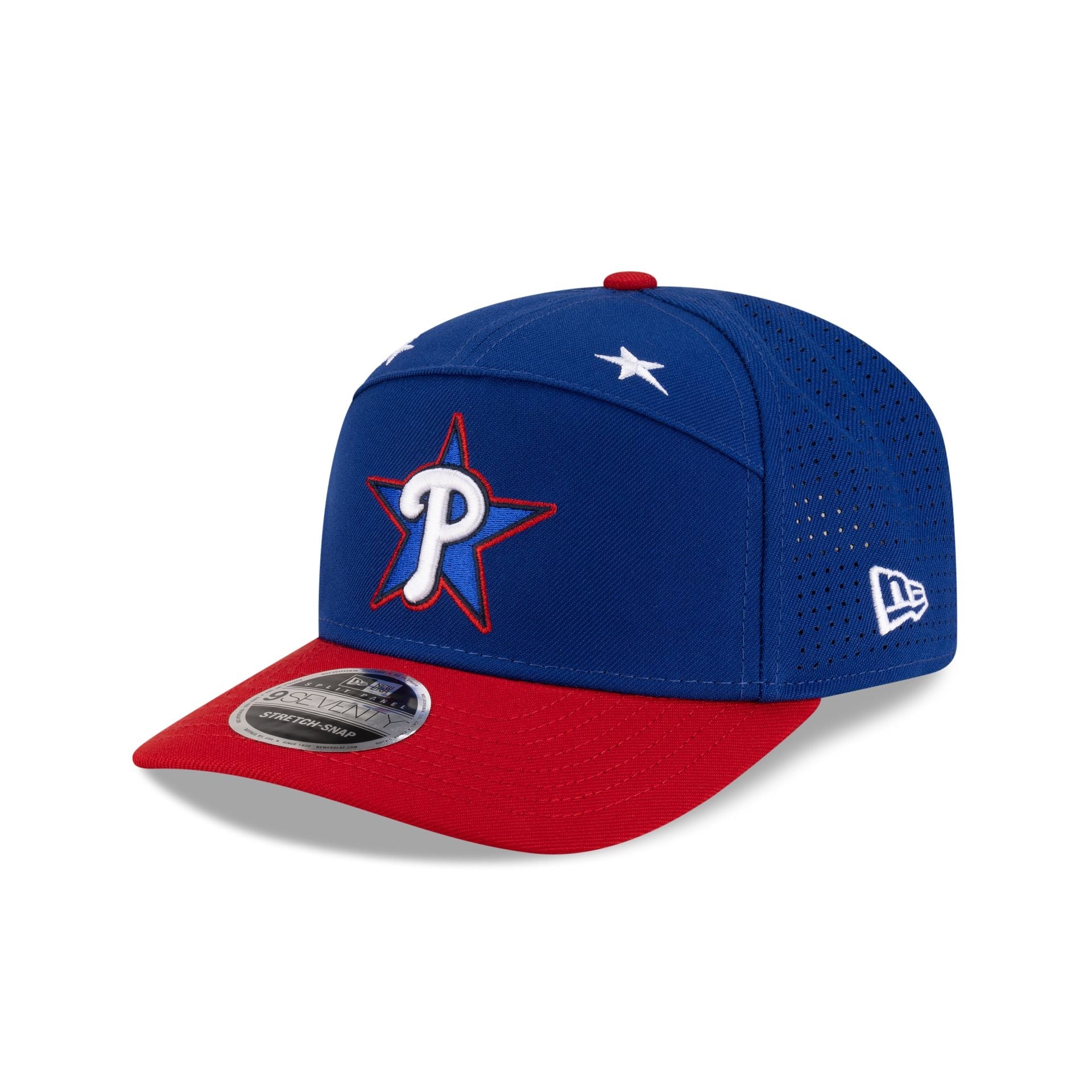 Philadelphia Phillies 2025 All-Star Game Workout Split Panel 9SEVENTY Stretch-Snap Hat