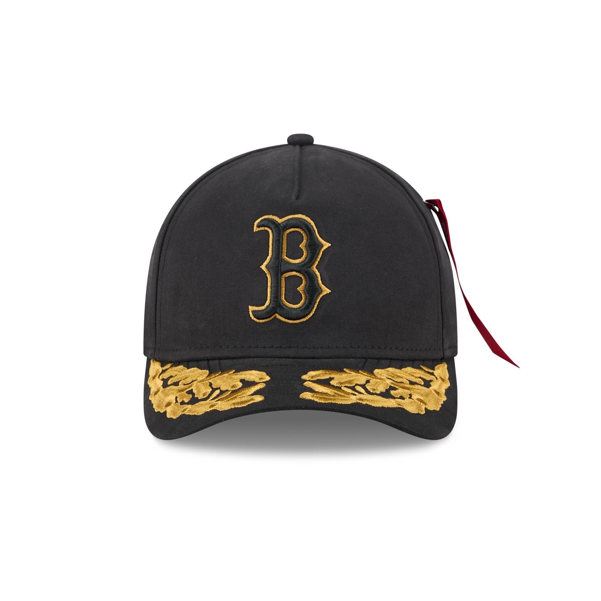 Alpha Industries x Boston Red Sox Black 9FORTY M-Crown A-Frame Snapback Hat